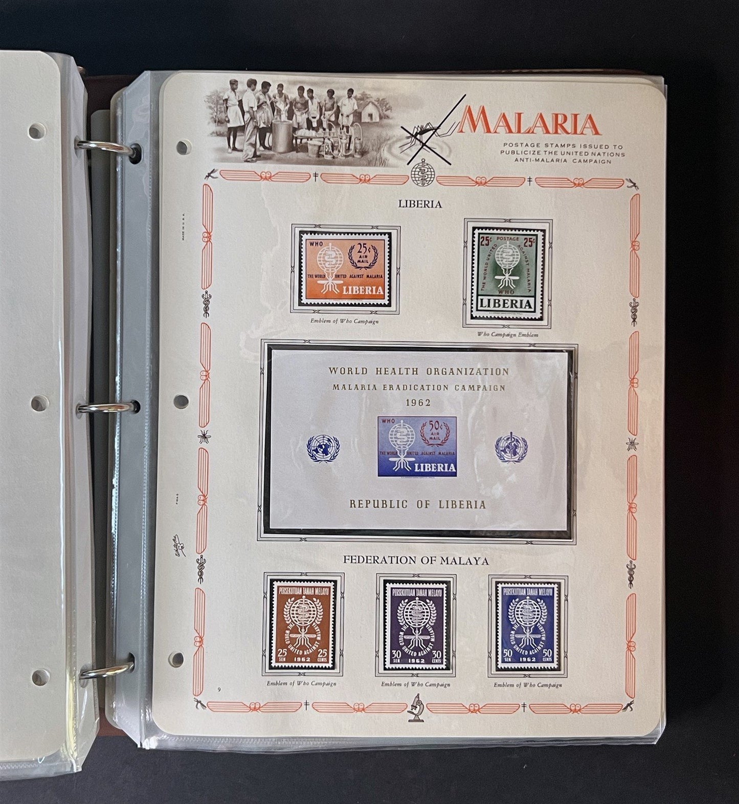 Malaria Eradication MNH Collection 255 stamps & 20 SS on White Ace pages ZAYIX