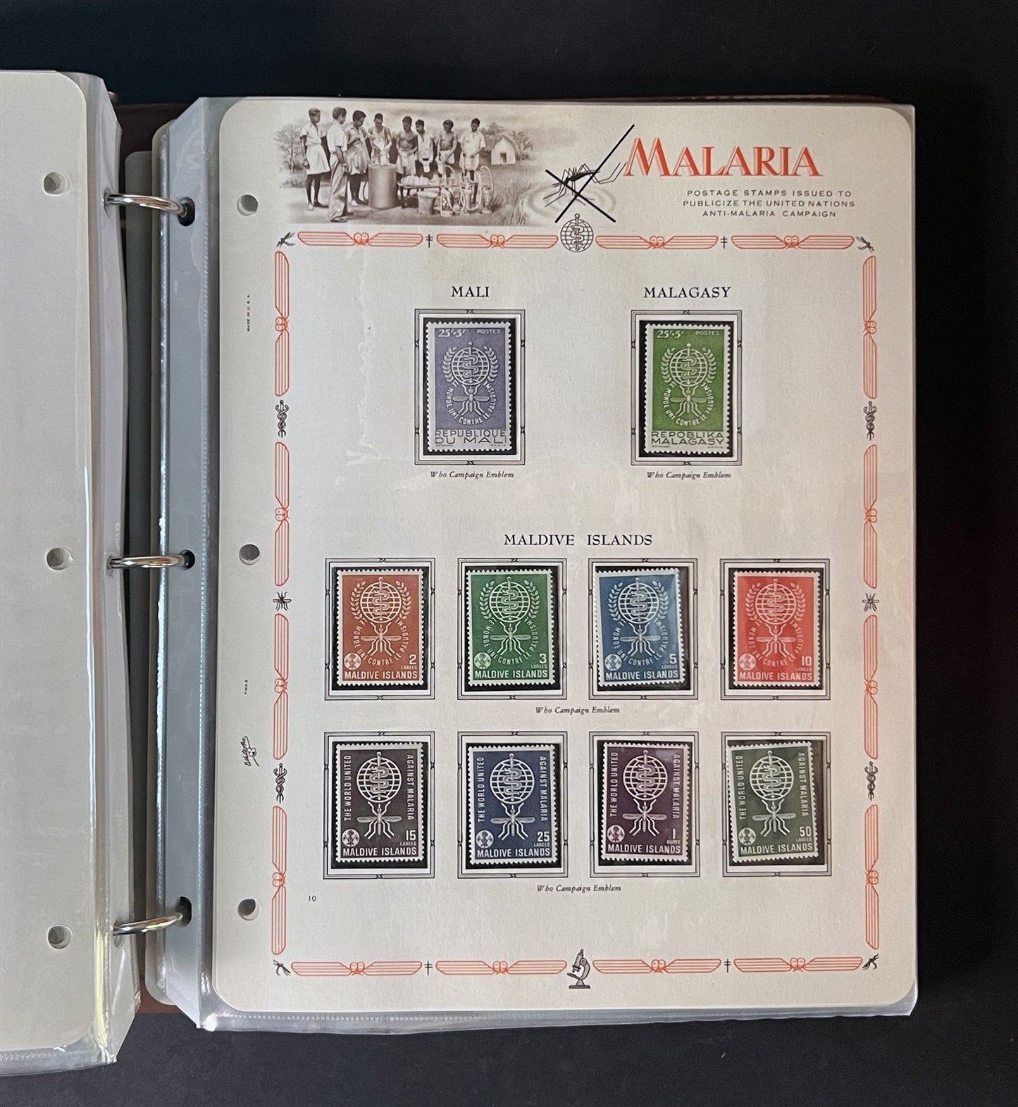 Malaria Eradication MNH Collection 255 stamps & 20 SS on White Ace pages ZAYIX