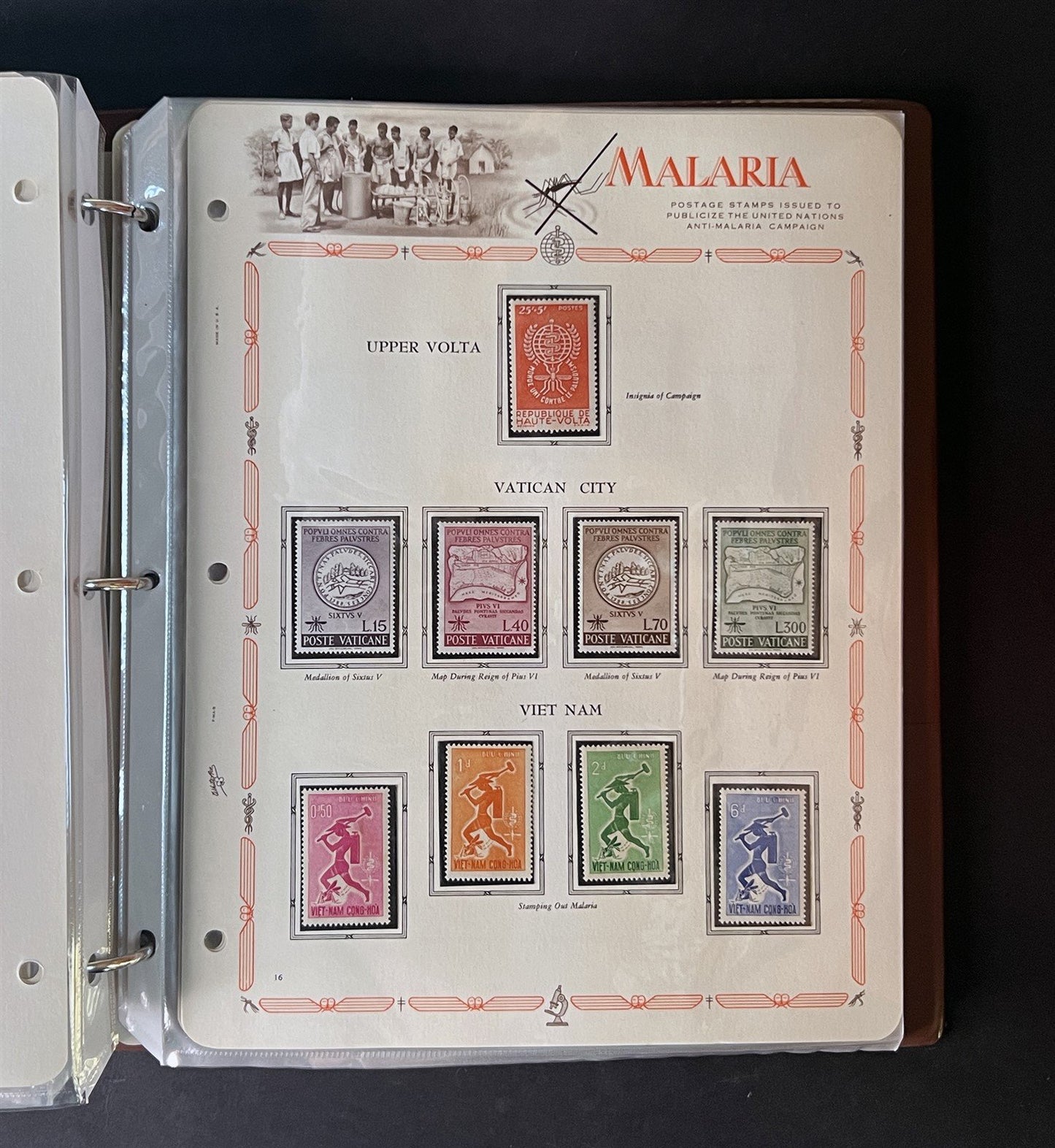 Malaria Eradication MNH Collection 255 stamps & 20 SS on White Ace pages ZAYIX