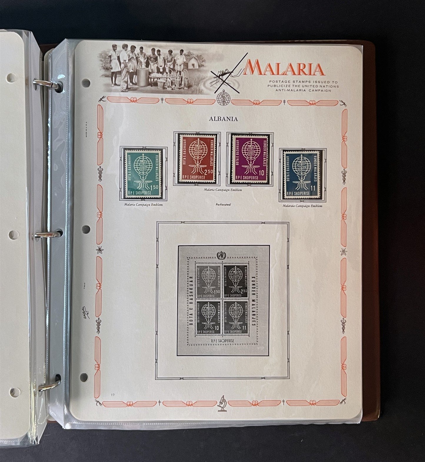 Malaria Eradication MNH Collection 255 stamps & 20 SS on White Ace pages ZAYIX