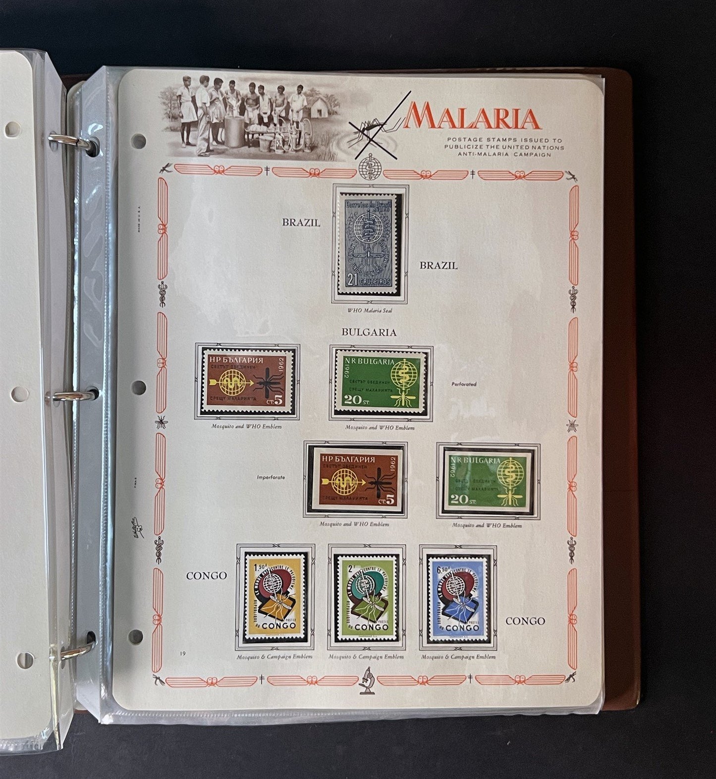 Malaria Eradication MNH Collection 255 stamps & 20 SS on White Ace pages ZAYIX