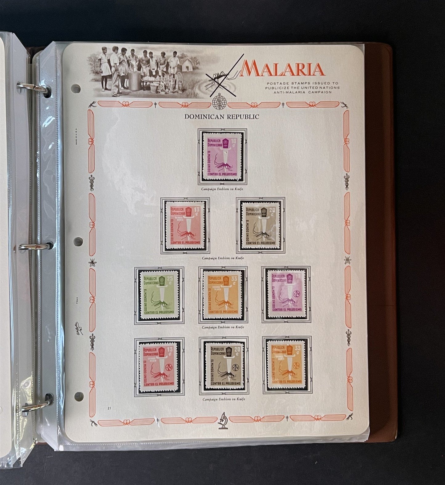 Malaria Eradication MNH Collection 255 stamps & 20 SS on White Ace pages ZAYIX