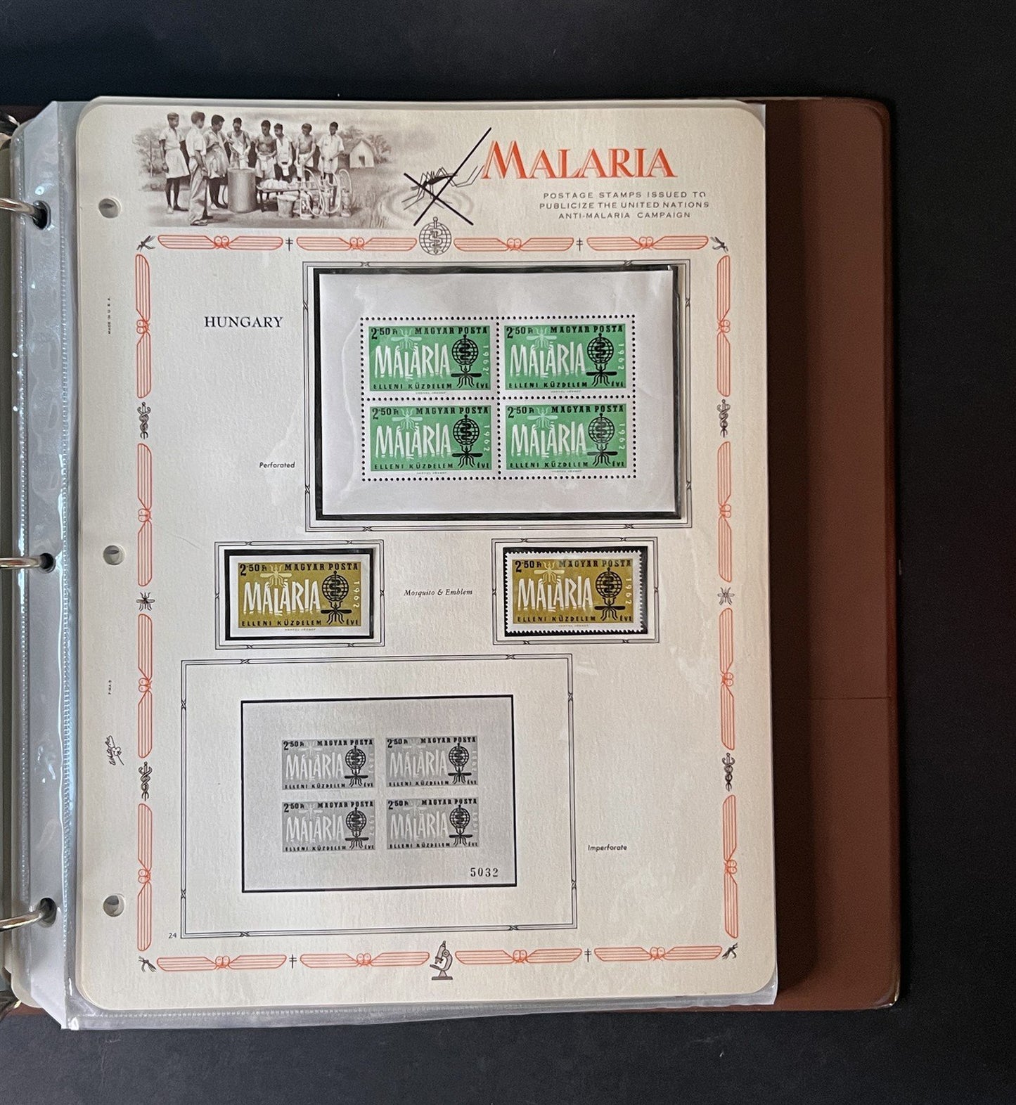 Malaria Eradication MNH Collection 255 stamps & 20 SS on White Ace pages ZAYIX