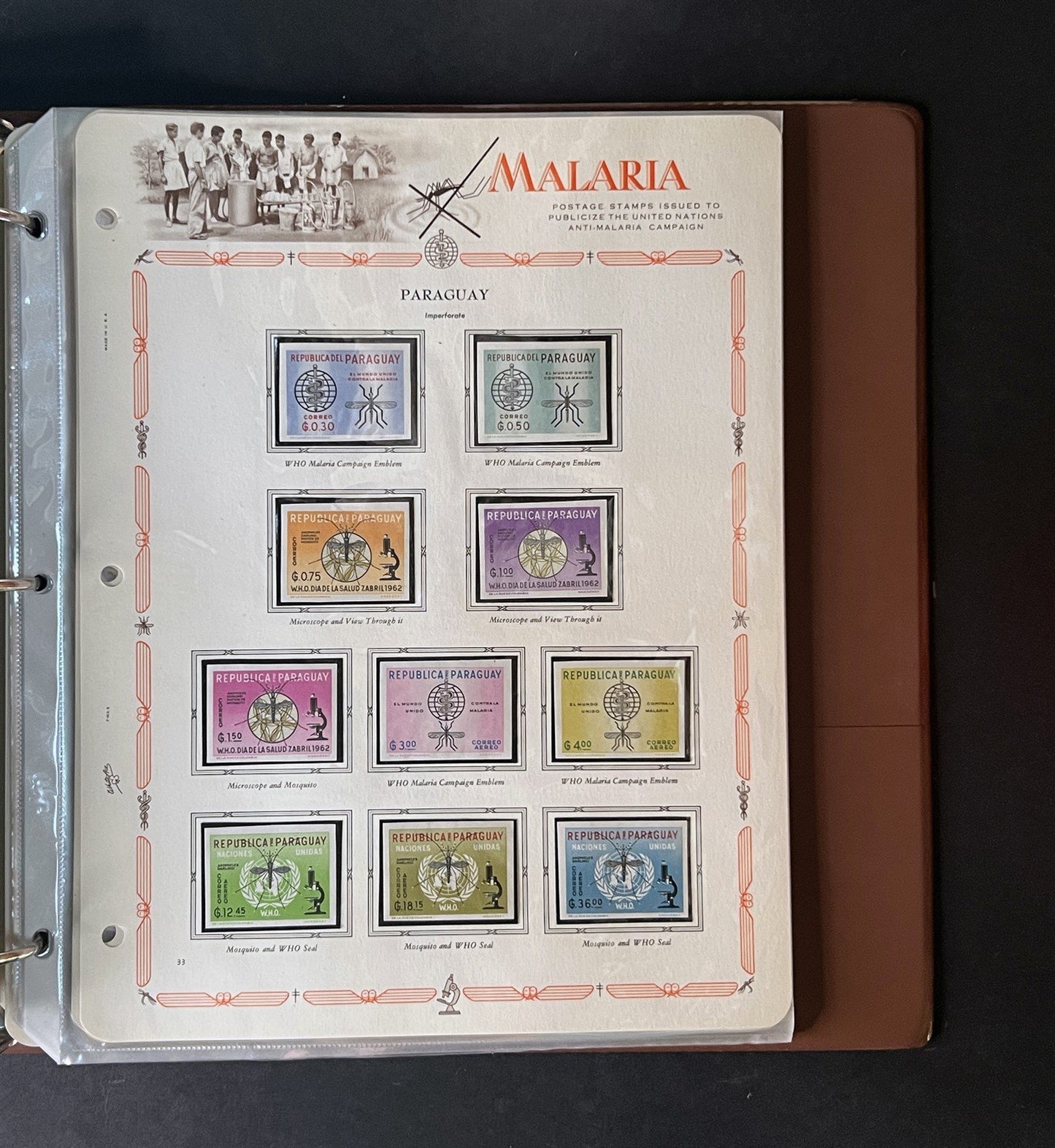 Malaria Eradication MNH Collection 255 stamps & 20 SS on White Ace pages ZAYIX