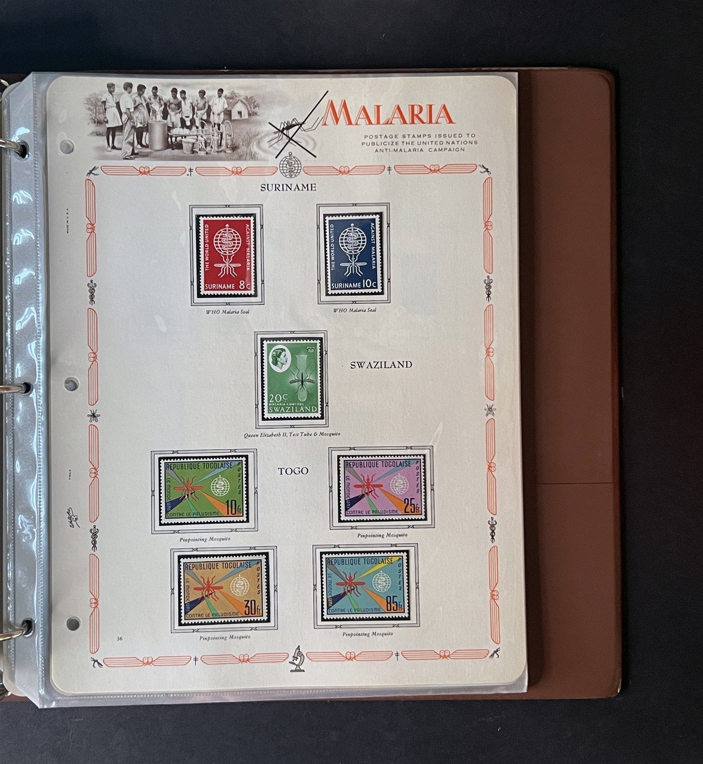 Malaria Eradication MNH Collection 255 stamps & 20 SS on White Ace pages ZAYIX