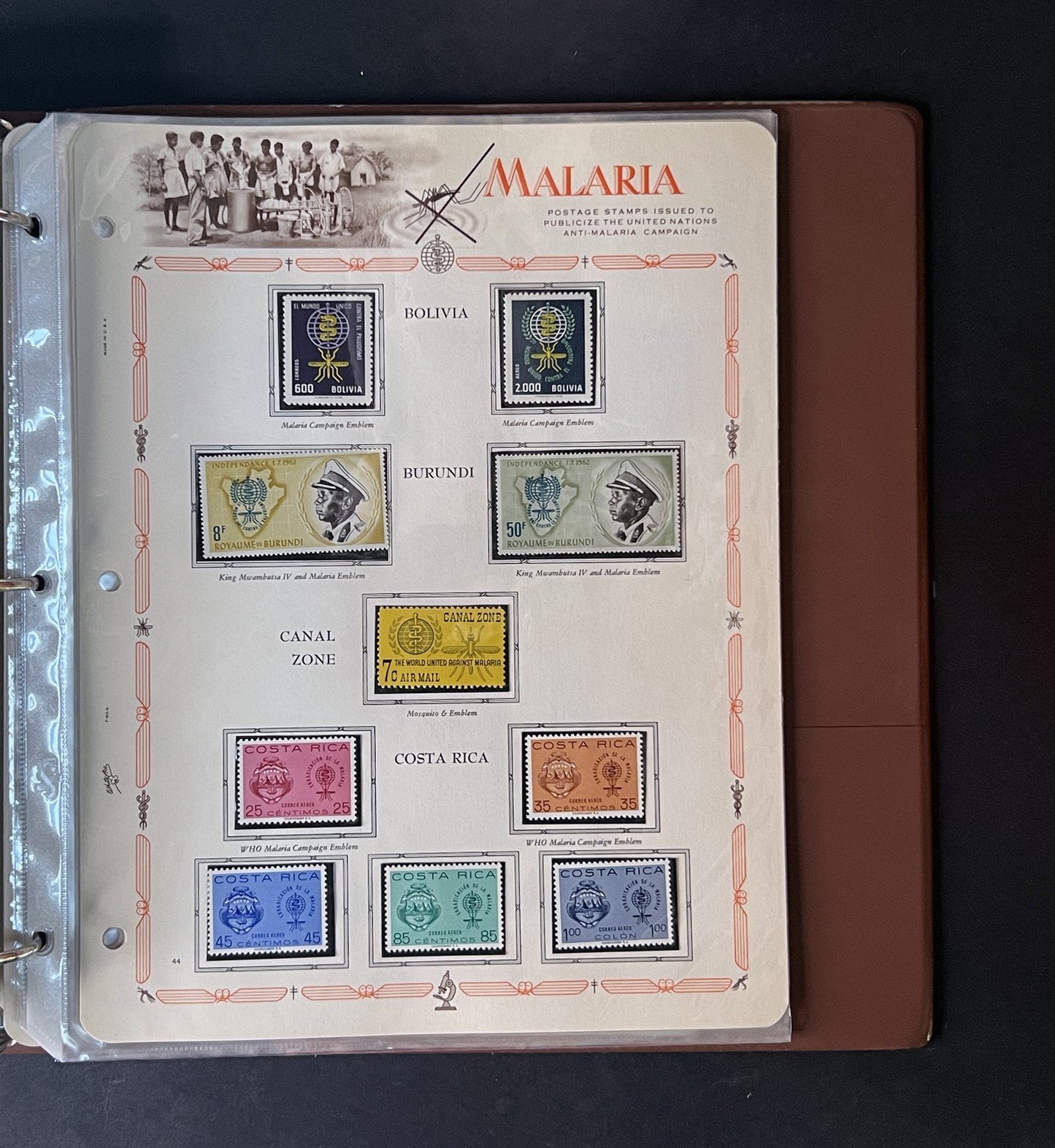 Malaria Eradication MNH Collection 255 stamps & 20 SS on White Ace pages ZAYIX