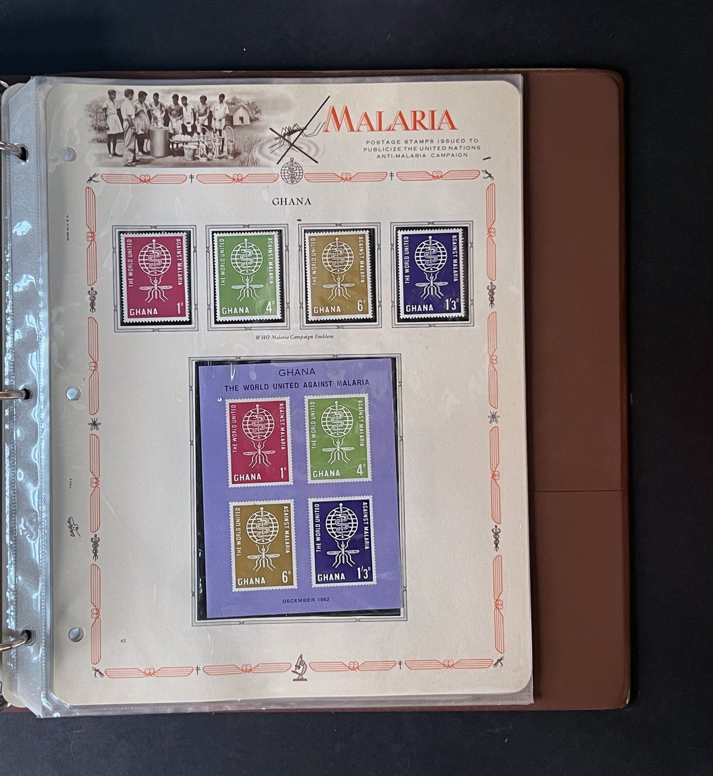 Malaria Eradication MNH Collection 255 stamps & 20 SS on White Ace pages ZAYIX