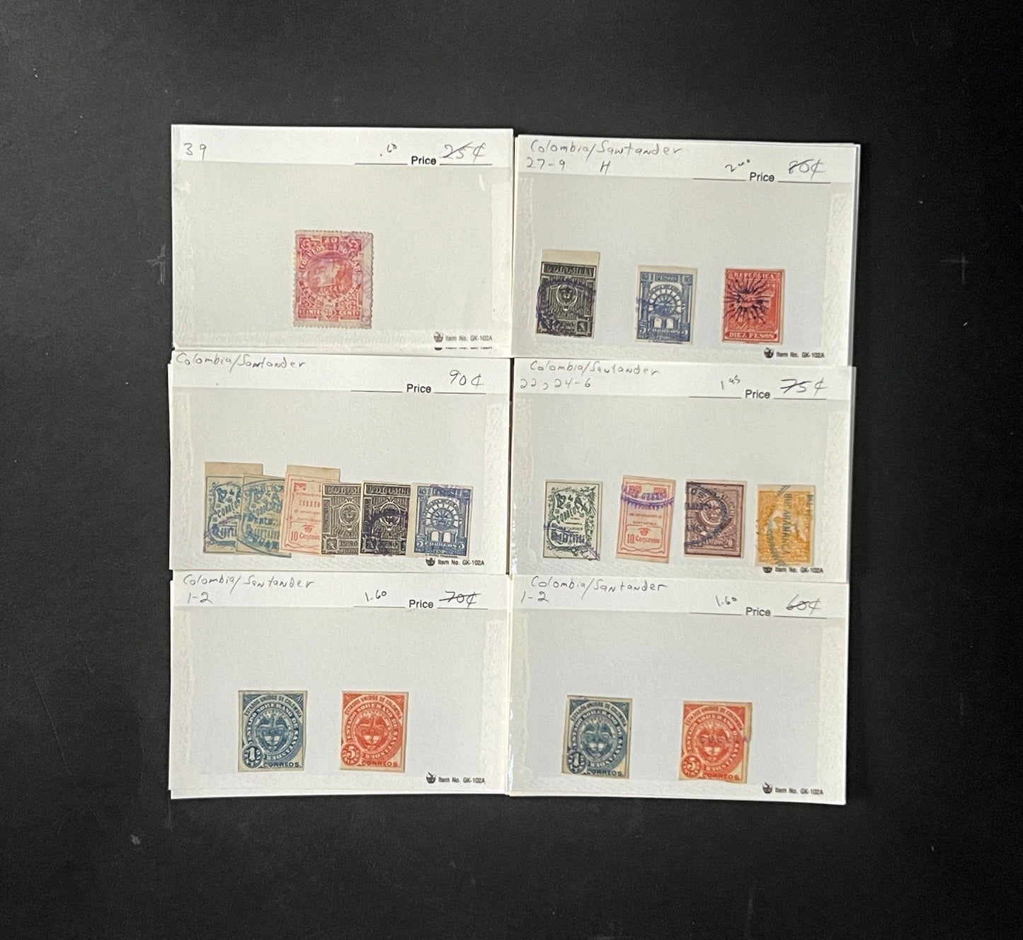 Columbia Stamp Collection Dealer Cards $1068 CV Mint & Used ZAYIX