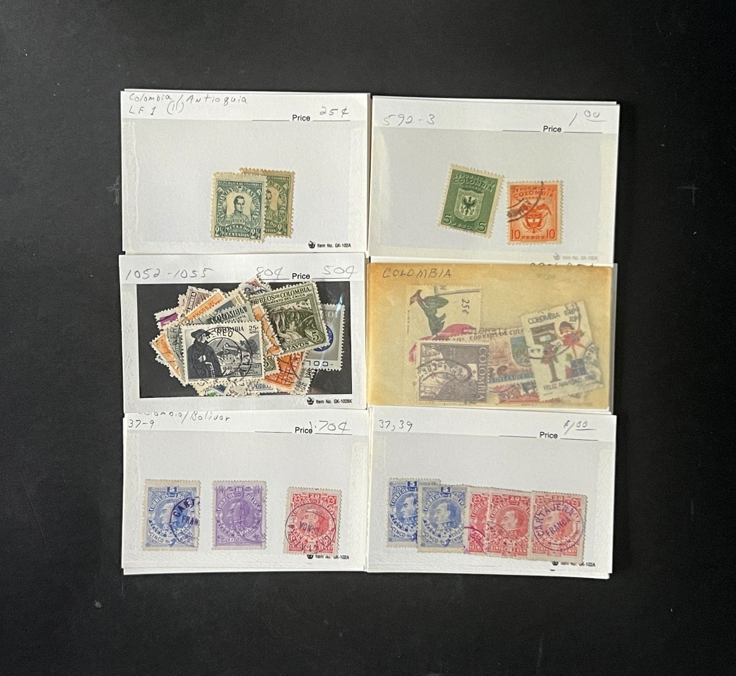 Columbia Stamp Collection Dealer Cards $1068 CV Mint & Used ZAYIX