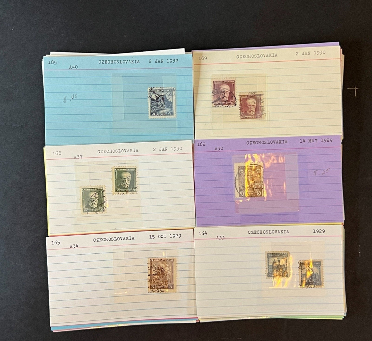 Czechoslovakia Stamp Collection Dealer Cards $687 CV Mint & Used ZAYIX