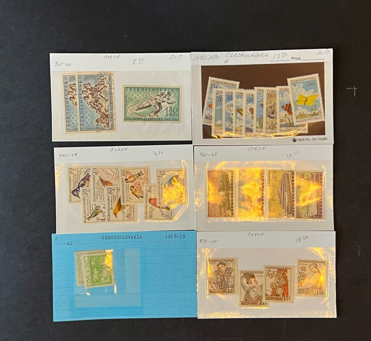 Czechoslovakia Stamp Collection Dealer Cards $687 CV Mint & Used ZAYIX