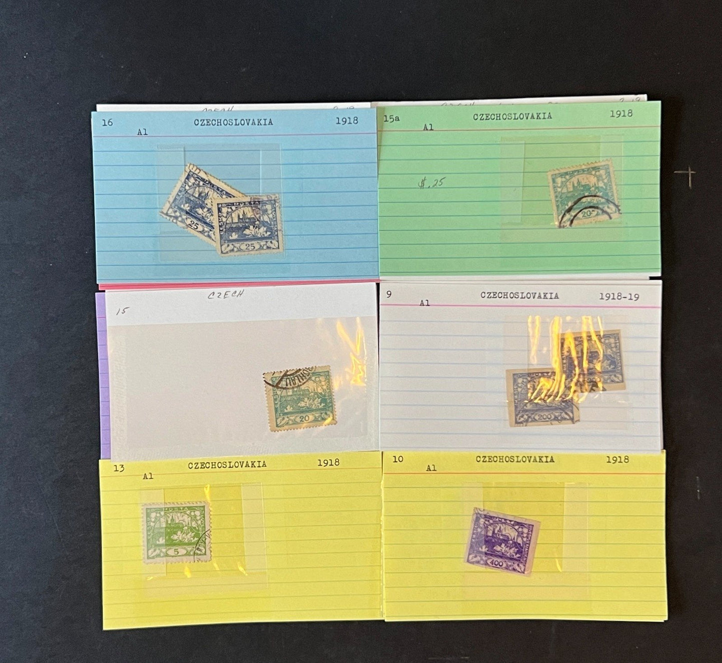 Czechoslovakia Stamp Collection Dealer Cards $687 CV Mint & Used ZAYIX