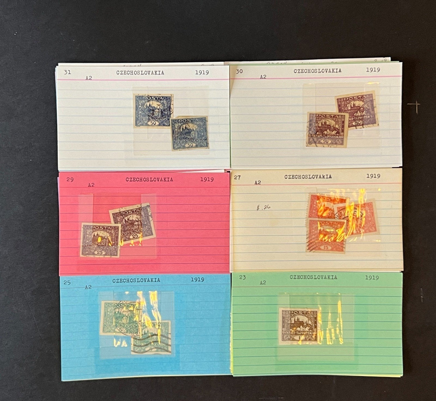 Czechoslovakia Stamp Collection Dealer Cards $687 CV Mint & Used ZAYIX