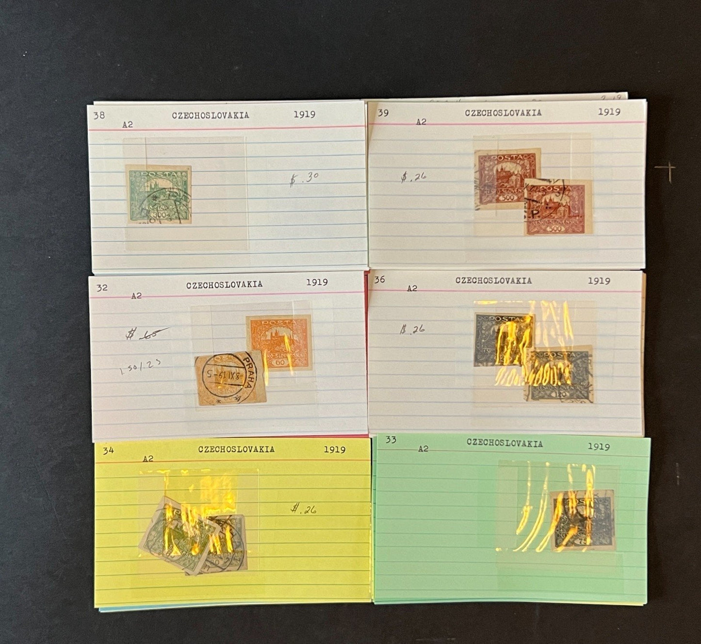Czechoslovakia Stamp Collection Dealer Cards $687 CV Mint & Used ZAYIX