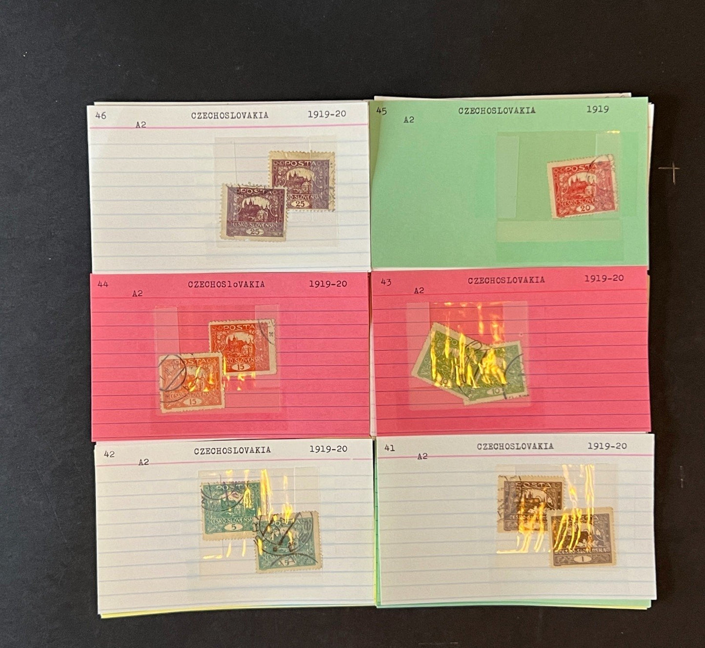 Czechoslovakia Stamp Collection Dealer Cards $687 CV Mint & Used ZAYIX