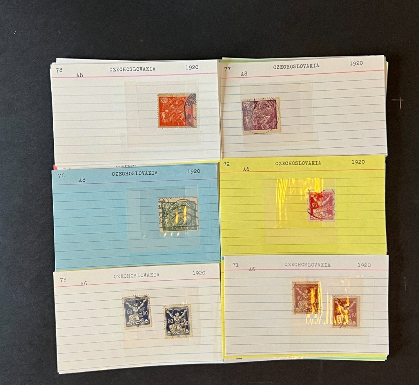 Czechoslovakia Stamp Collection Dealer Cards $687 CV Mint & Used ZAYIX