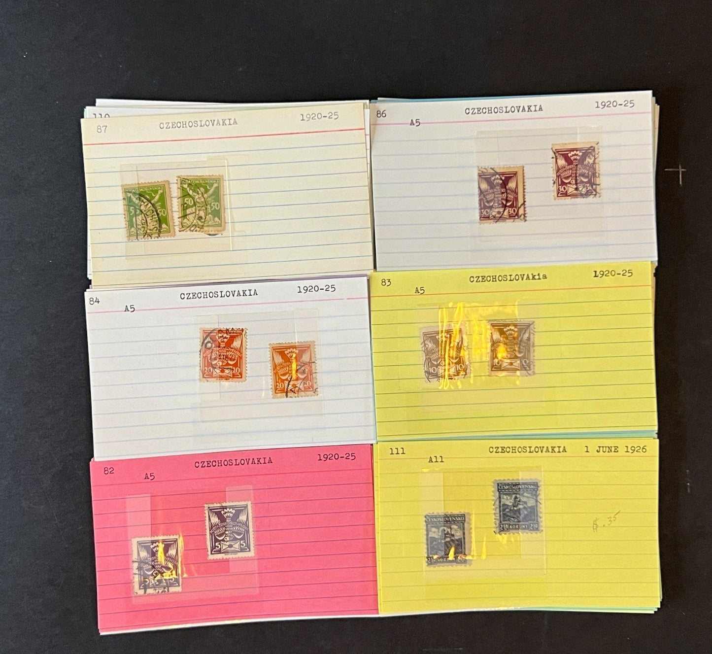 Czechoslovakia Stamp Collection Dealer Cards $687 CV Mint & Used ZAYIX