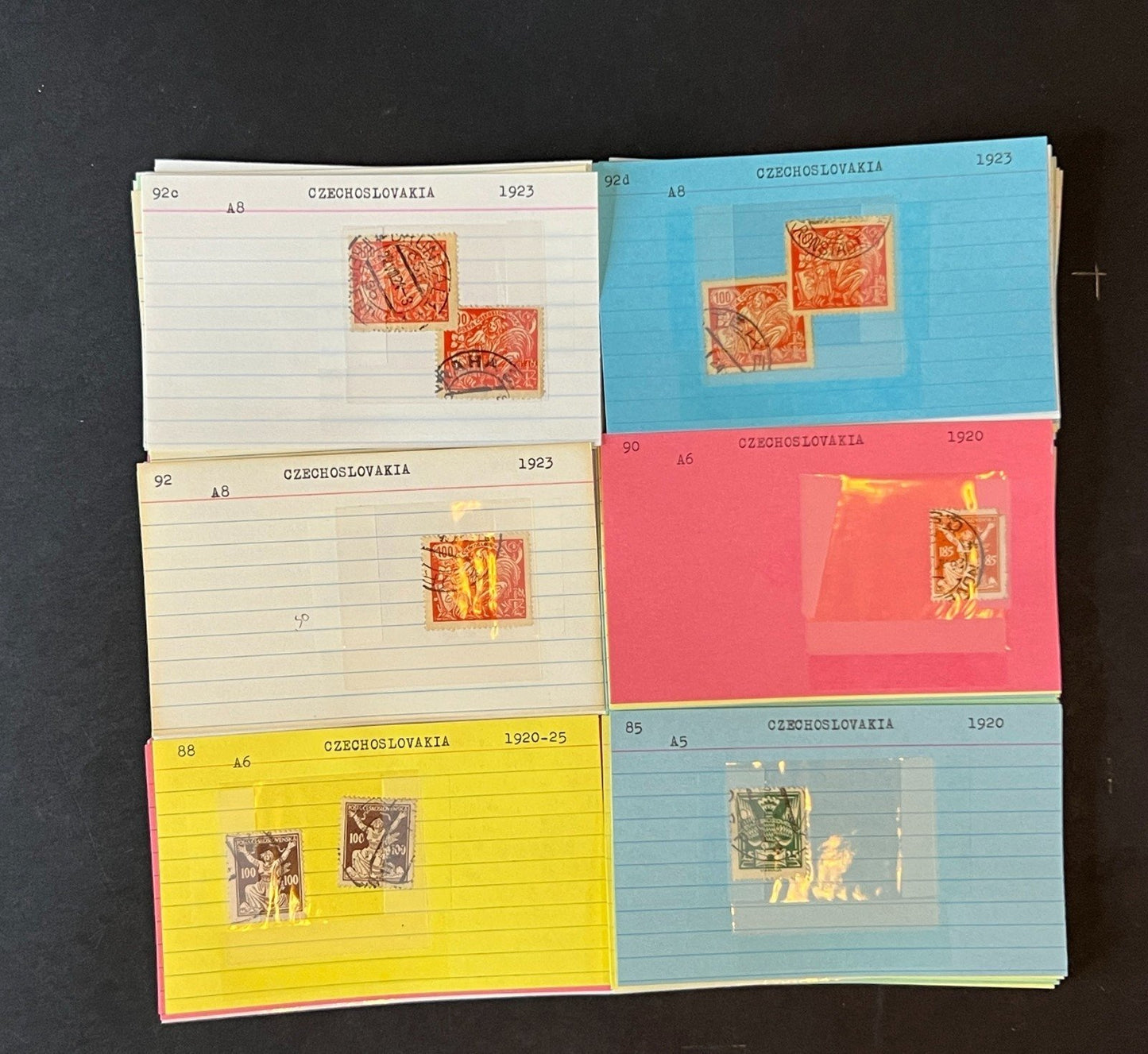 Czechoslovakia Stamp Collection Dealer Cards $687 CV Mint & Used ZAYIX