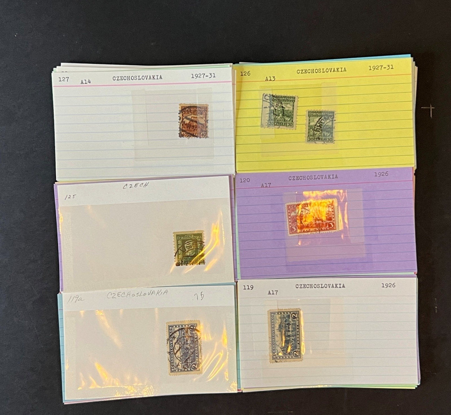 Czechoslovakia Stamp Collection Dealer Cards $687 CV Mint & Used ZAYIX