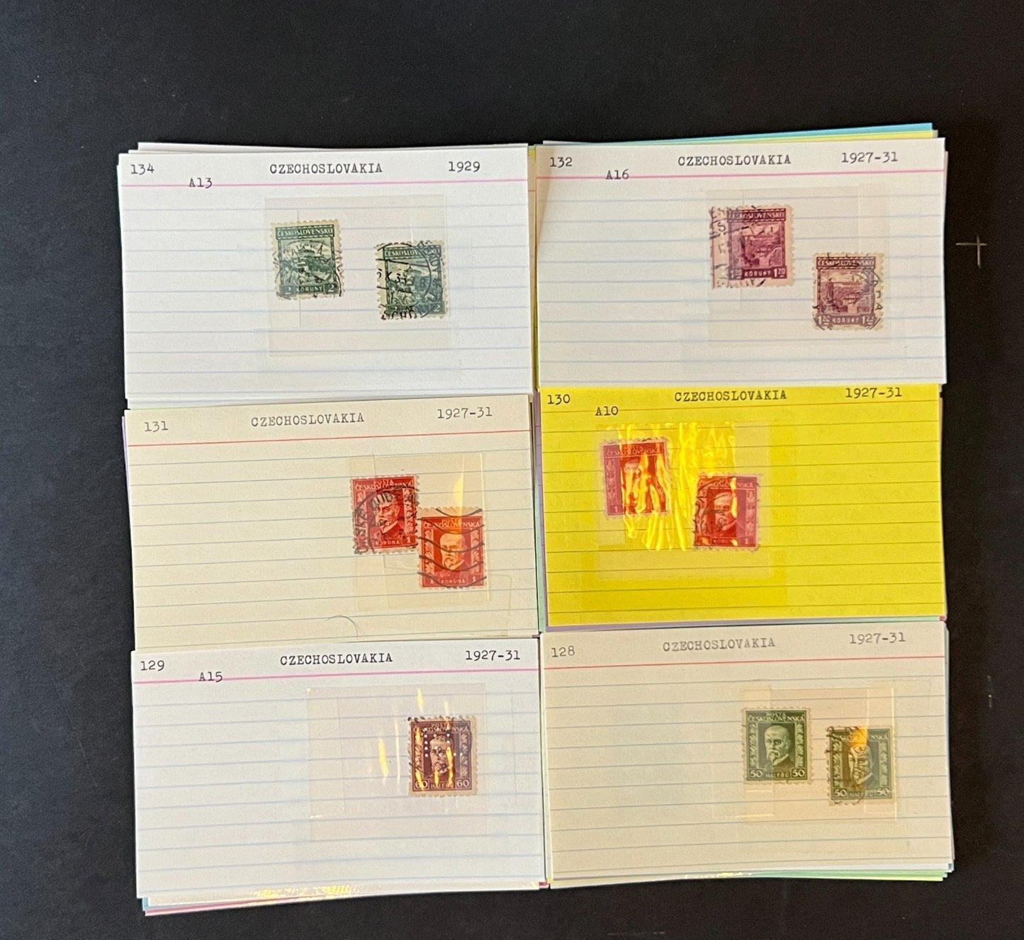 Czechoslovakia Stamp Collection Dealer Cards $687 CV Mint & Used ZAYIX