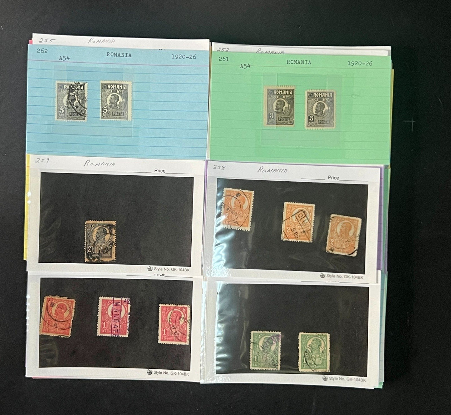Romania Stamp Collection Dealer Cards $838 CV Mint & Used ZAYIX