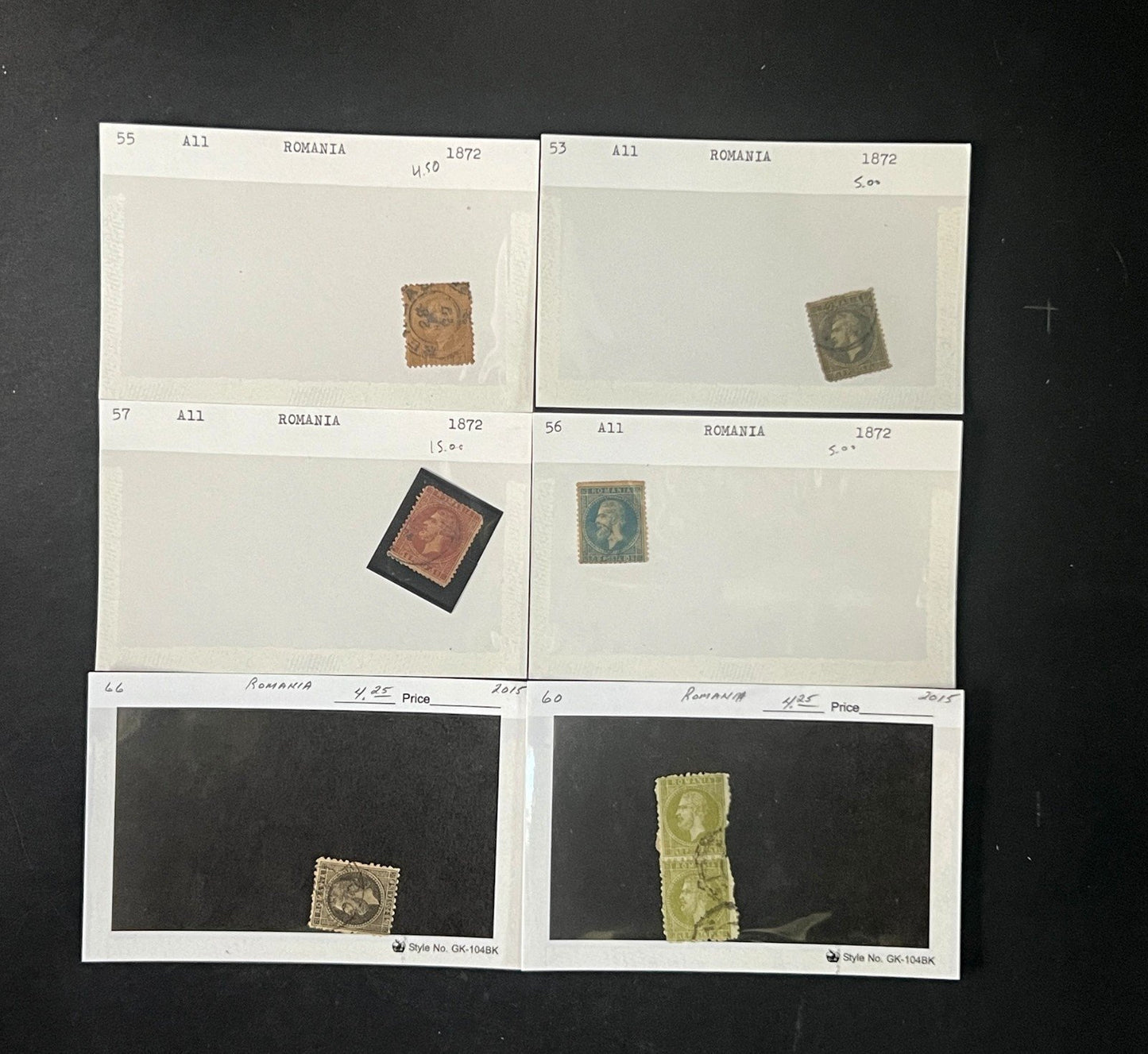 Romania Stamp Collection Dealer Cards $838 CV Mint & Used ZAYIX