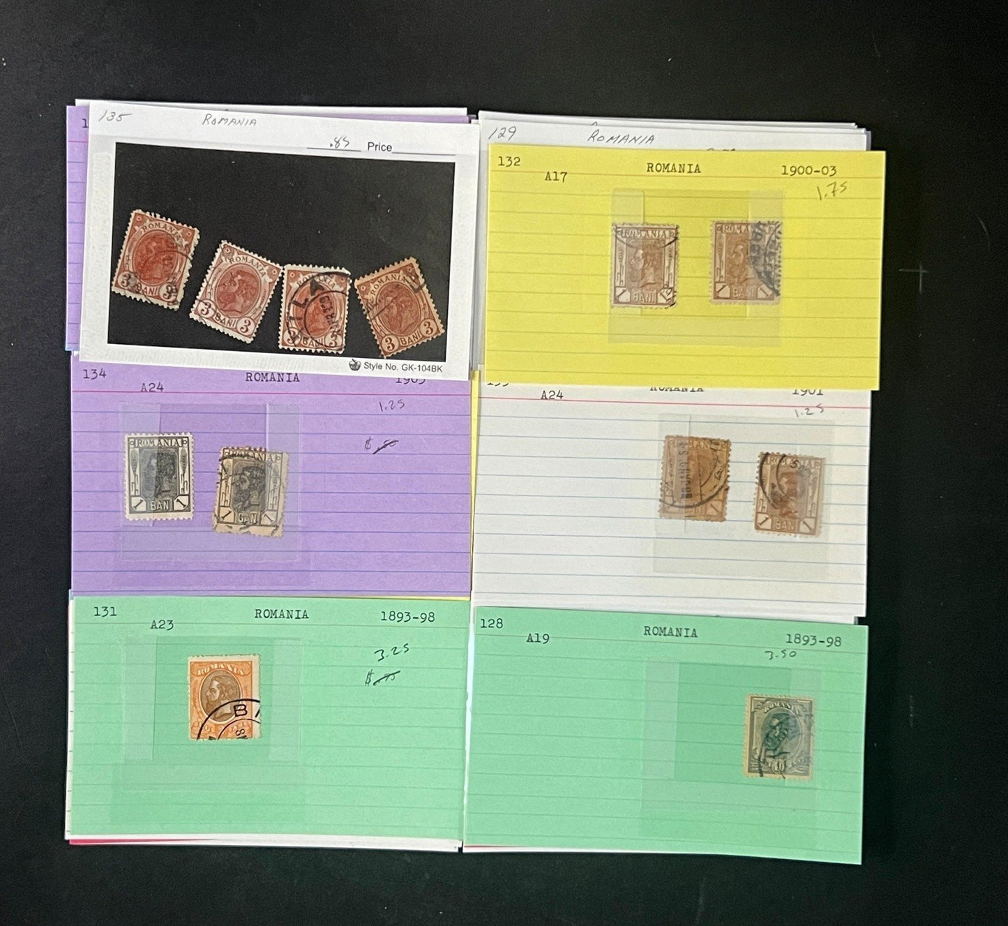 Romania Stamp Collection Dealer Cards $838 CV Mint & Used ZAYIX