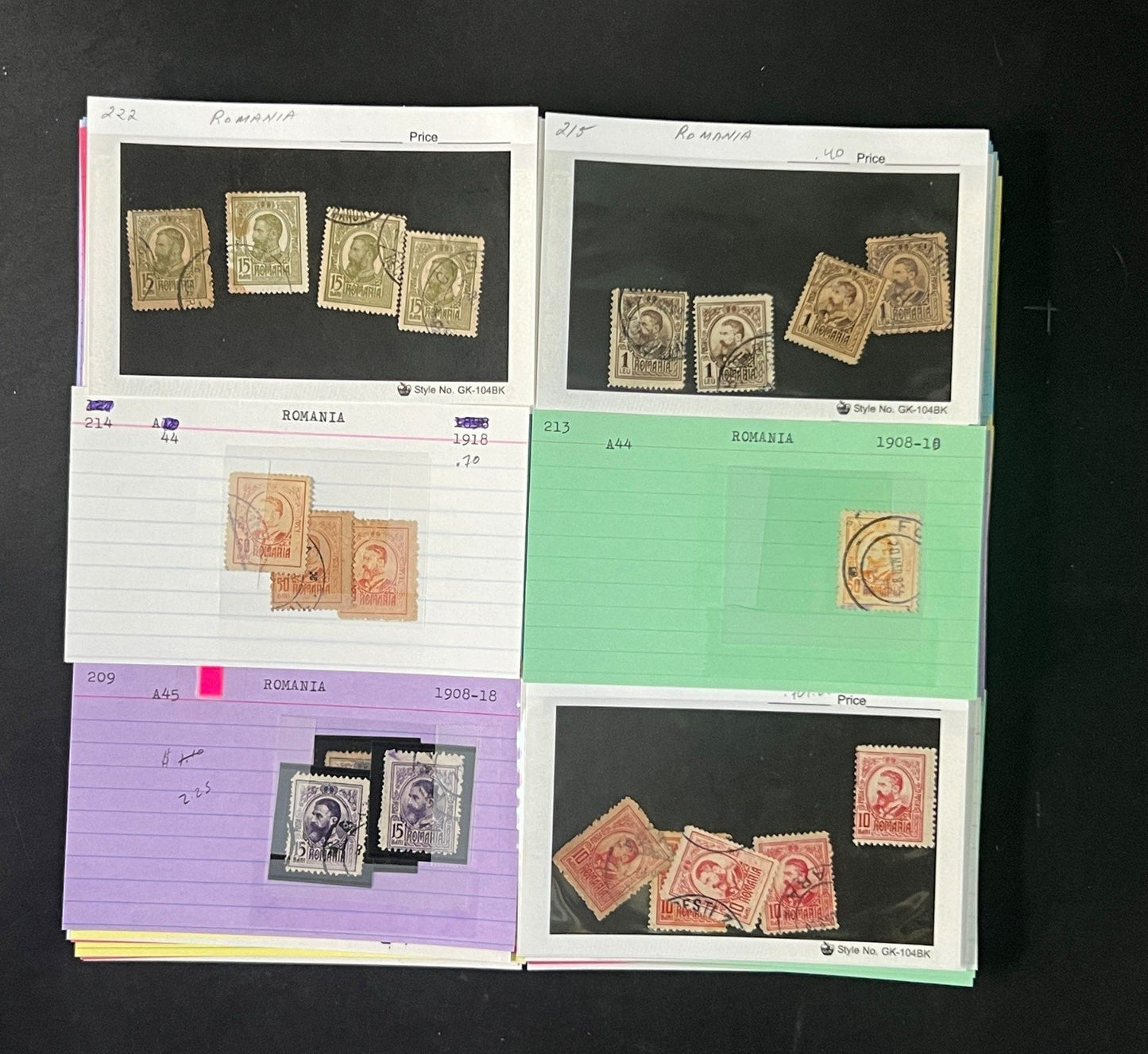 Romania Stamp Collection Dealer Cards $838 CV Mint & Used ZAYIX