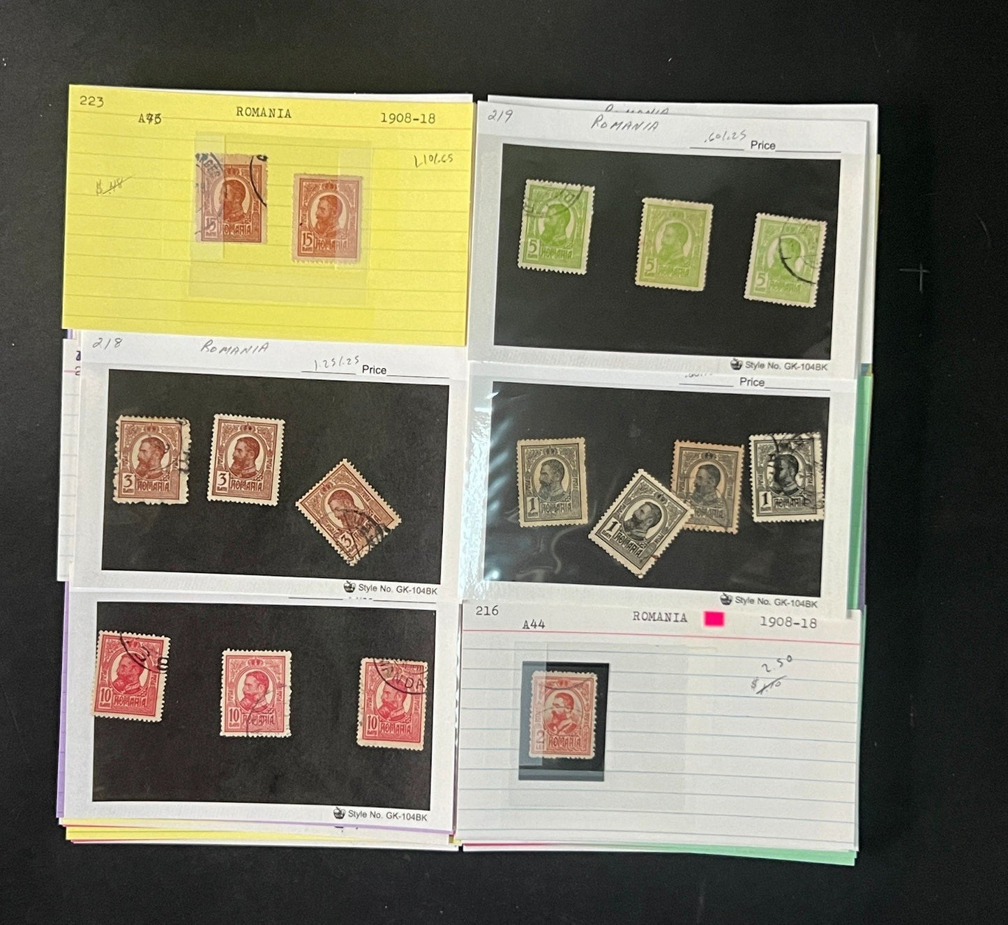 Romania Stamp Collection Dealer Cards $838 CV Mint & Used ZAYIX