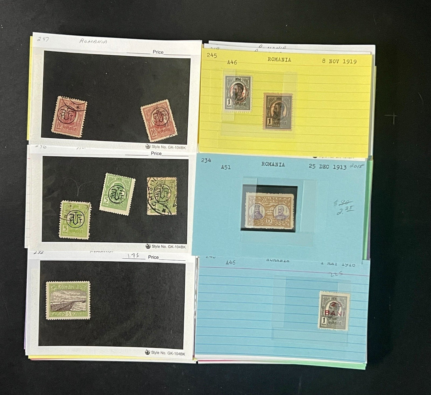 Romania Stamp Collection Dealer Cards $838 CV Mint & Used ZAYIX