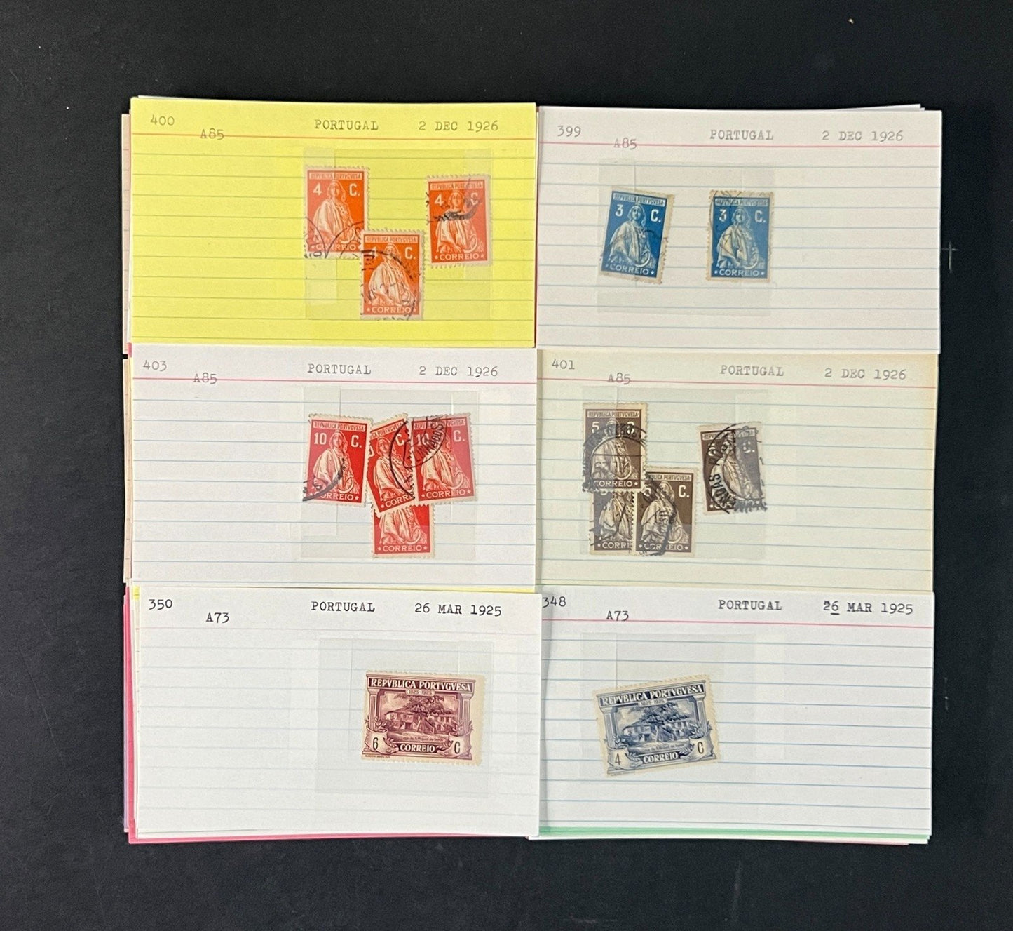 Portugal Stamp Collection Dealer Cards $1043 CV Mint & Used ZAYIX
