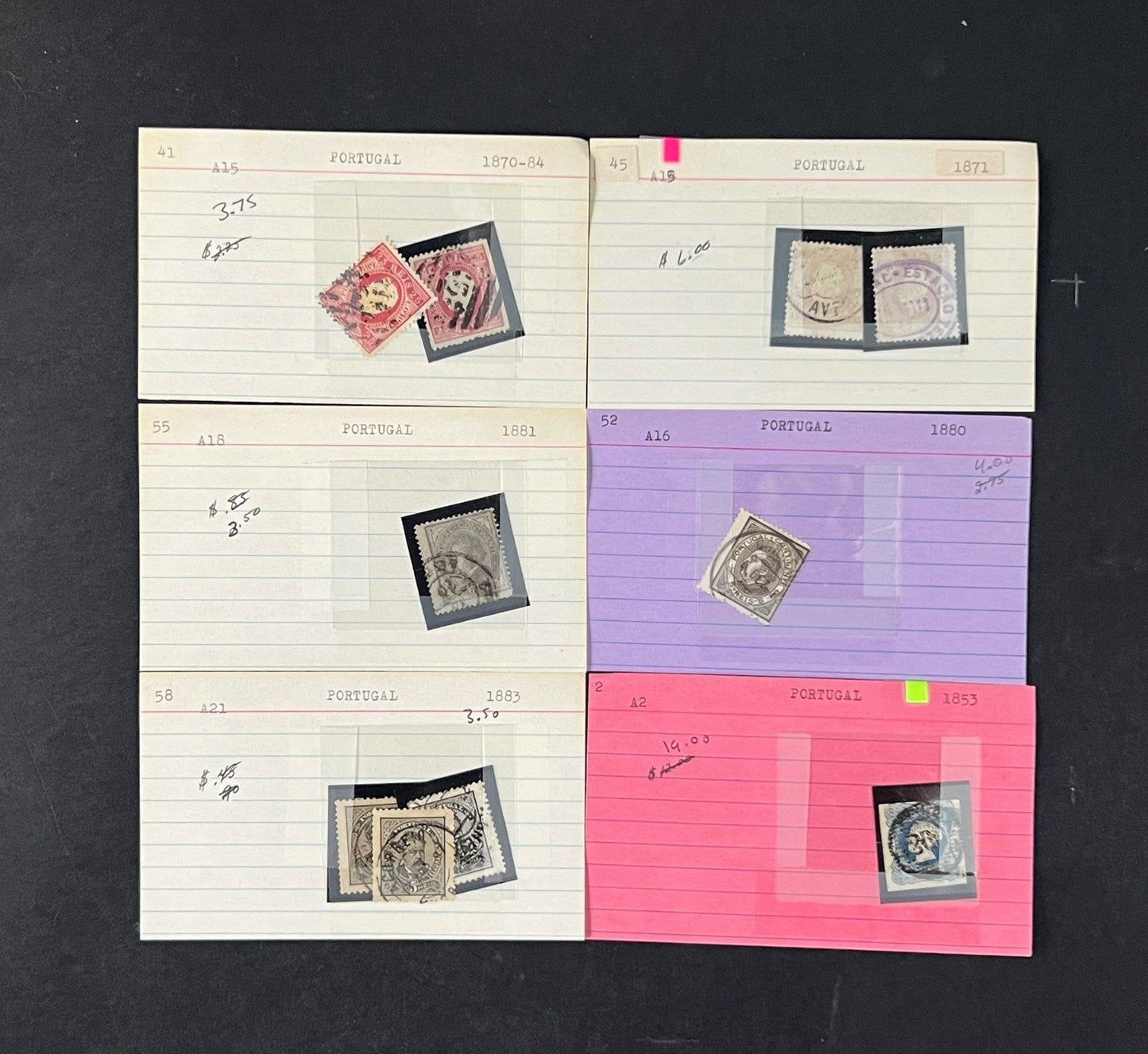 Portugal Stamp Collection Dealer Cards $1043 CV Mint & Used ZAYIX