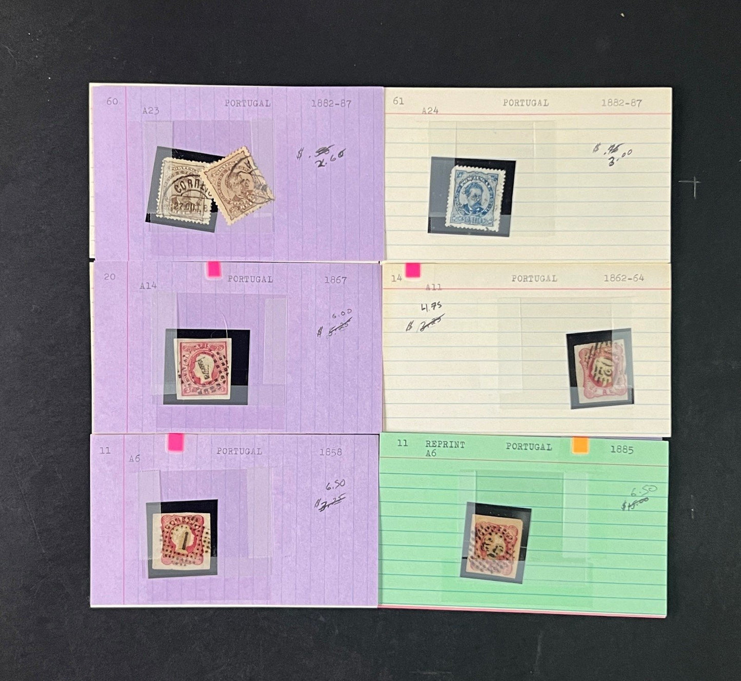 Portugal Stamp Collection Dealer Cards $1043 CV Mint & Used ZAYIX