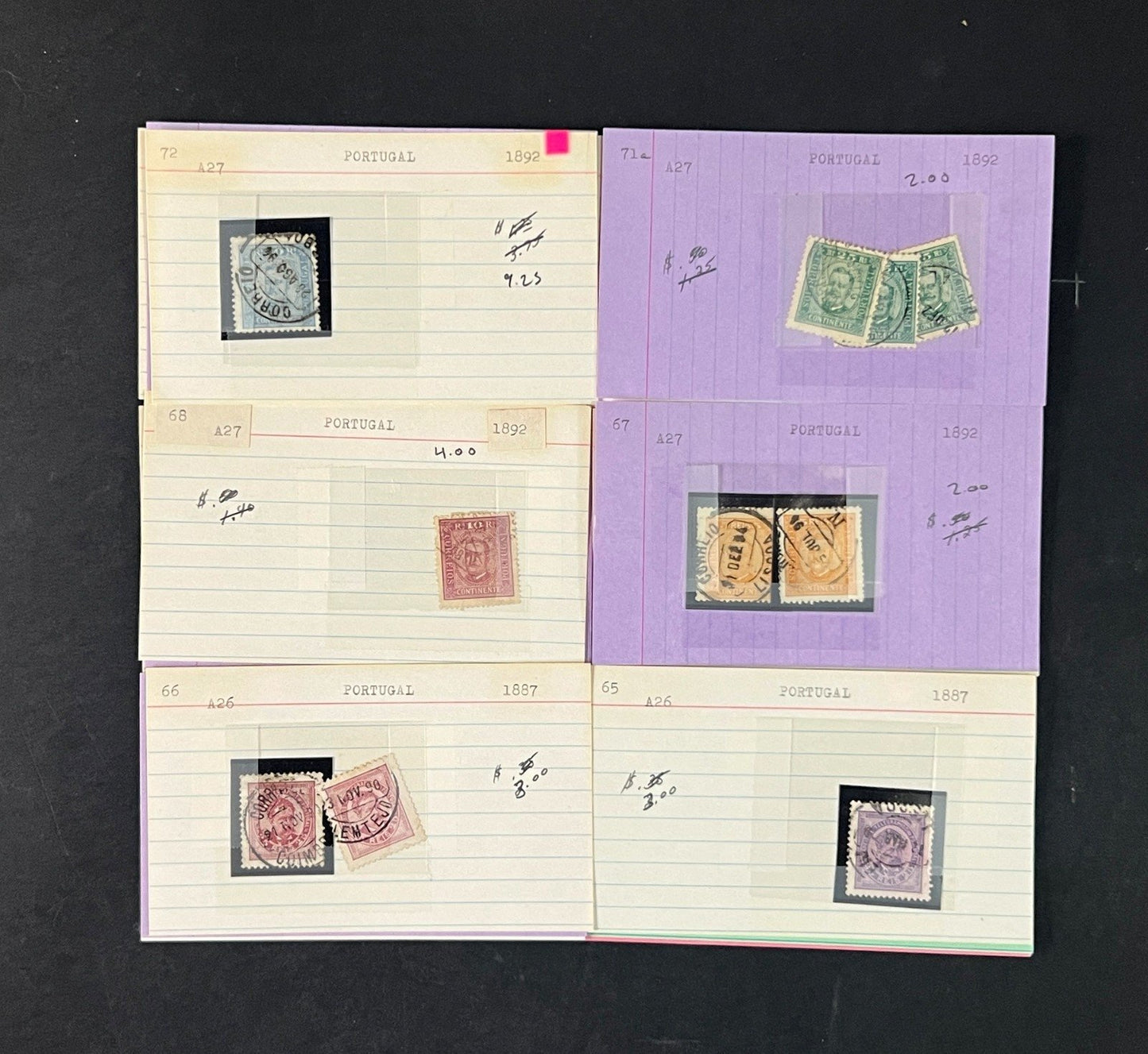 Portugal Stamp Collection Dealer Cards $1043 CV Mint & Used ZAYIX