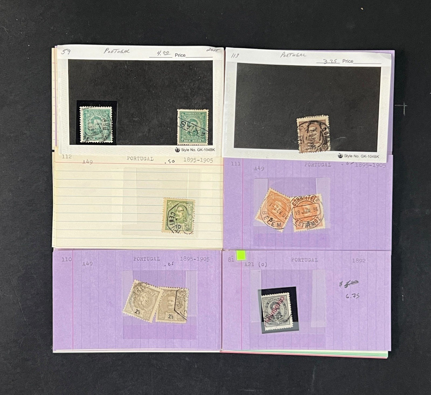 Portugal Stamp Collection Dealer Cards $1043 CV Mint & Used ZAYIX