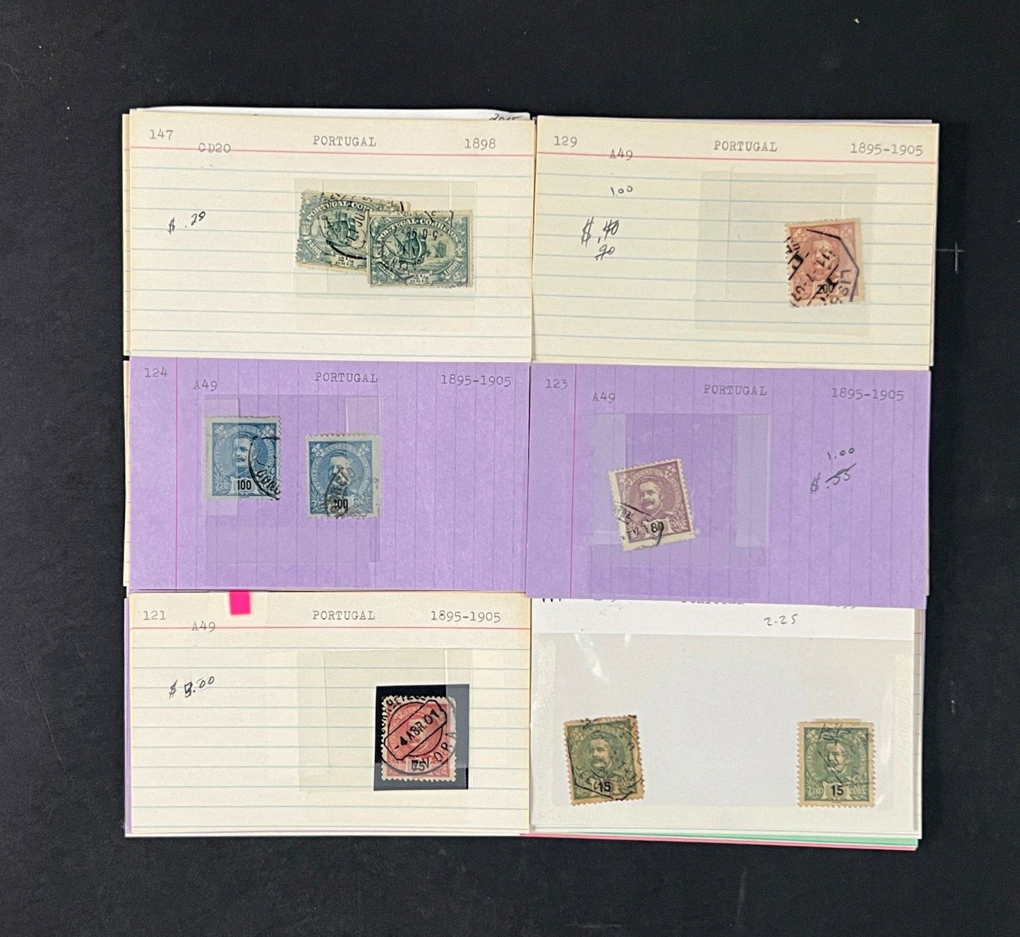 Portugal Stamp Collection Dealer Cards $1043 CV Mint & Used ZAYIX