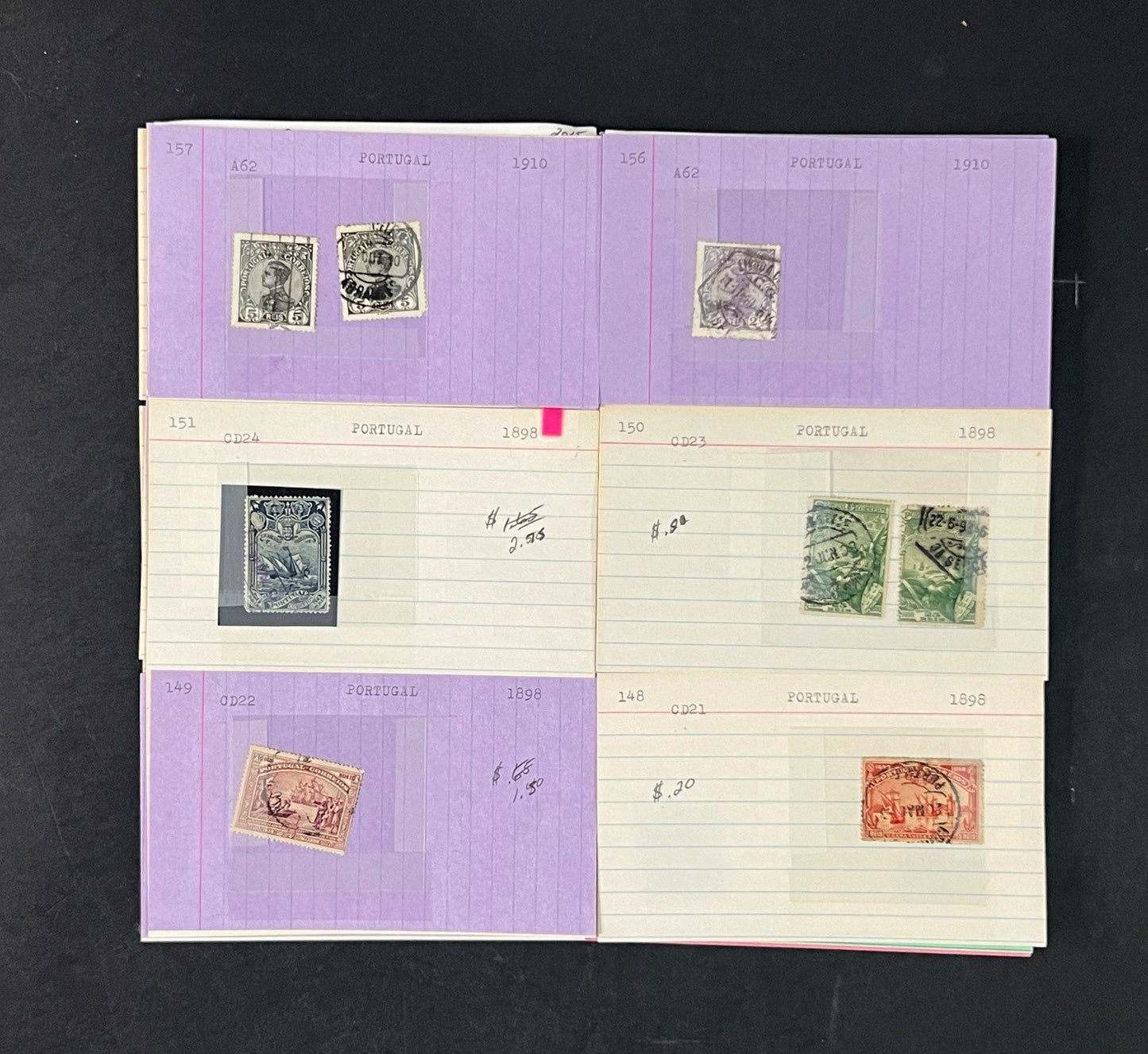 Portugal Stamp Collection Dealer Cards $1043 CV Mint & Used ZAYIX