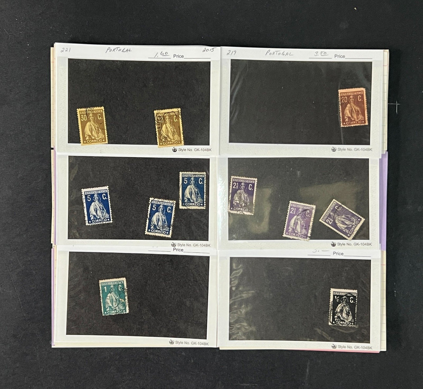 Portugal Stamp Collection Dealer Cards $1043 CV Mint & Used ZAYIX
