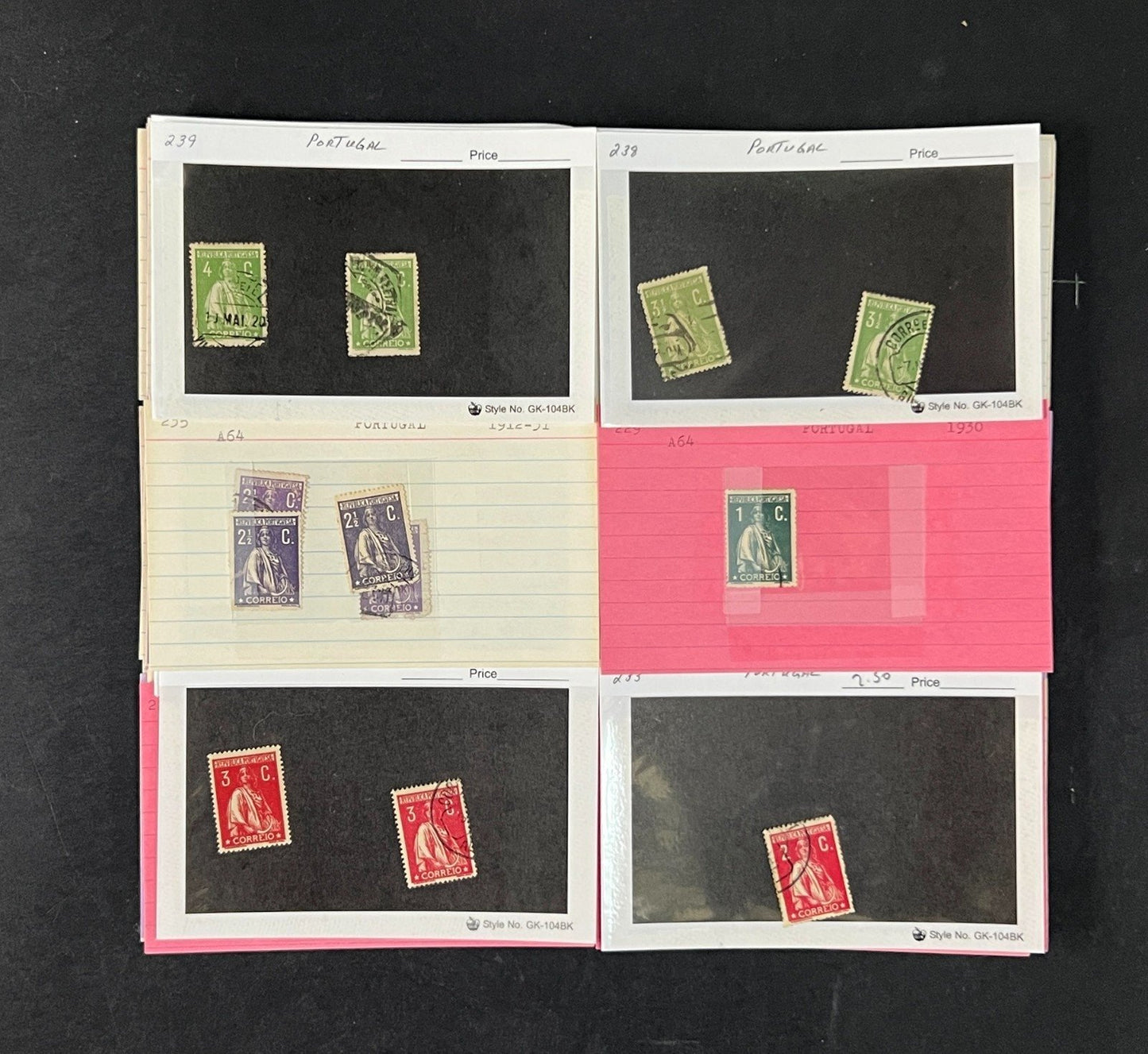 Portugal Stamp Collection Dealer Cards $1043 CV Mint & Used ZAYIX