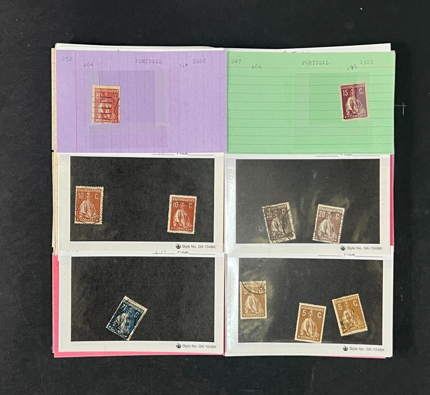 Portugal Stamp Collection Dealer Cards $1043 CV Mint & Used ZAYIX