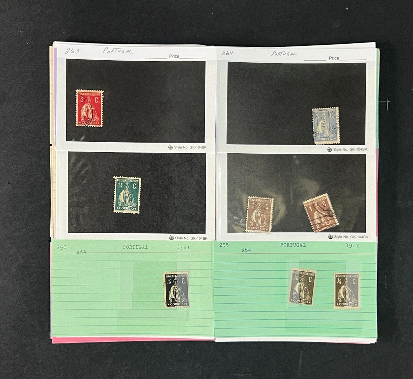 Portugal Stamp Collection Dealer Cards $1043 CV Mint & Used ZAYIX