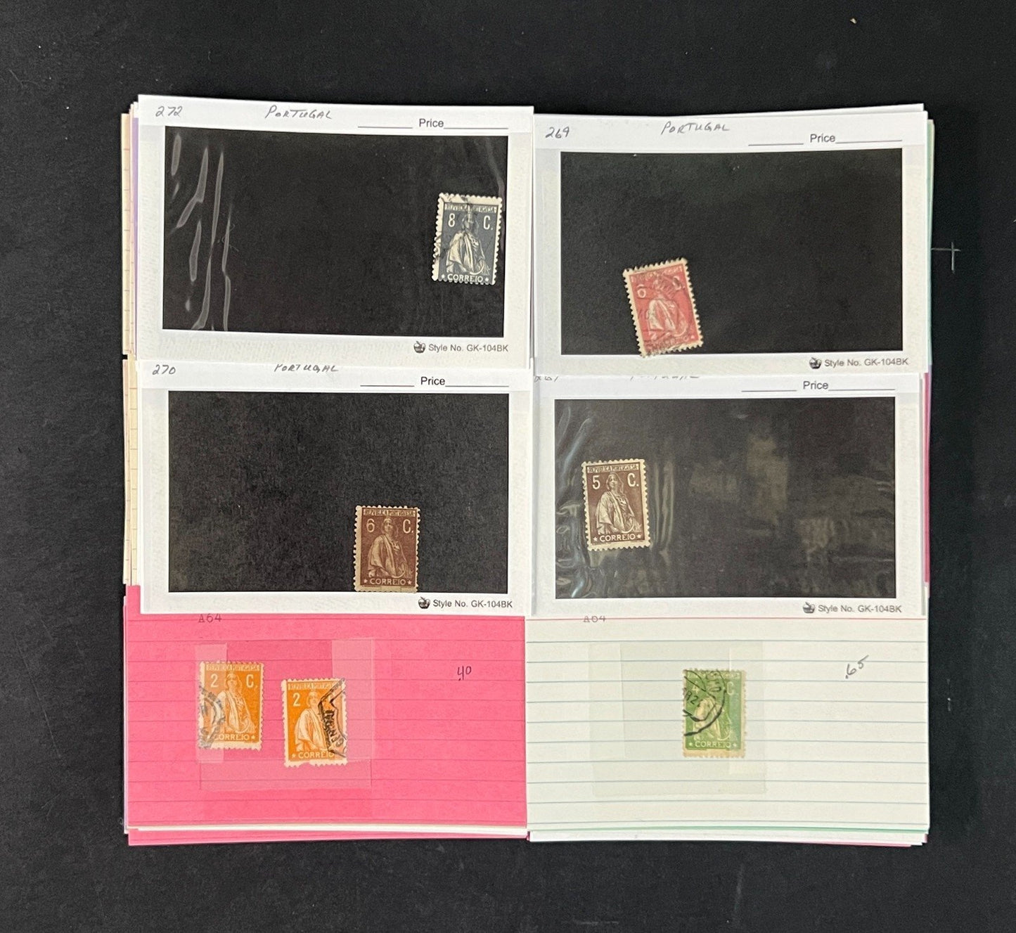 Portugal Stamp Collection Dealer Cards $1043 CV Mint & Used ZAYIX