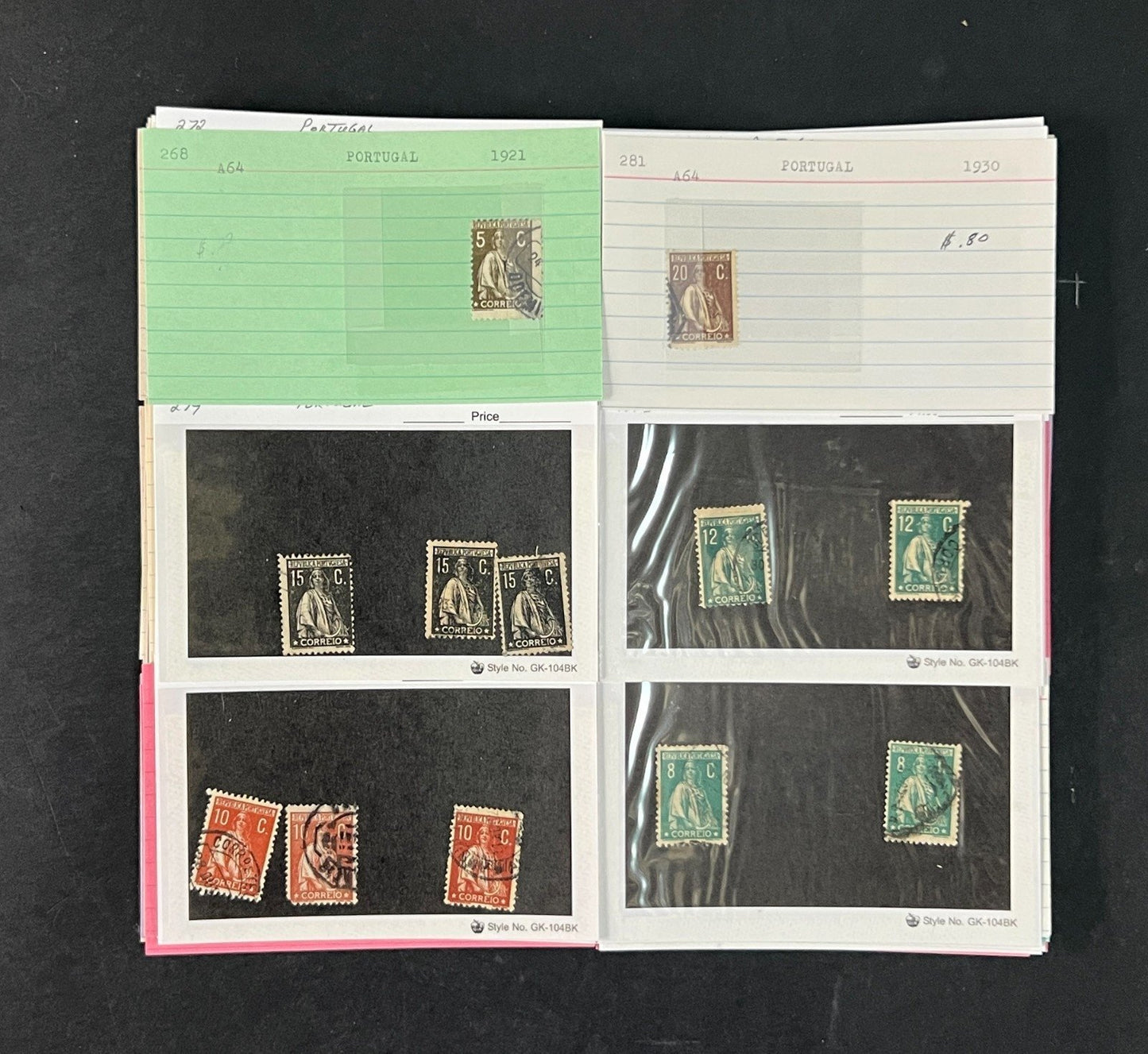 Portugal Stamp Collection Dealer Cards $1043 CV Mint & Used ZAYIX