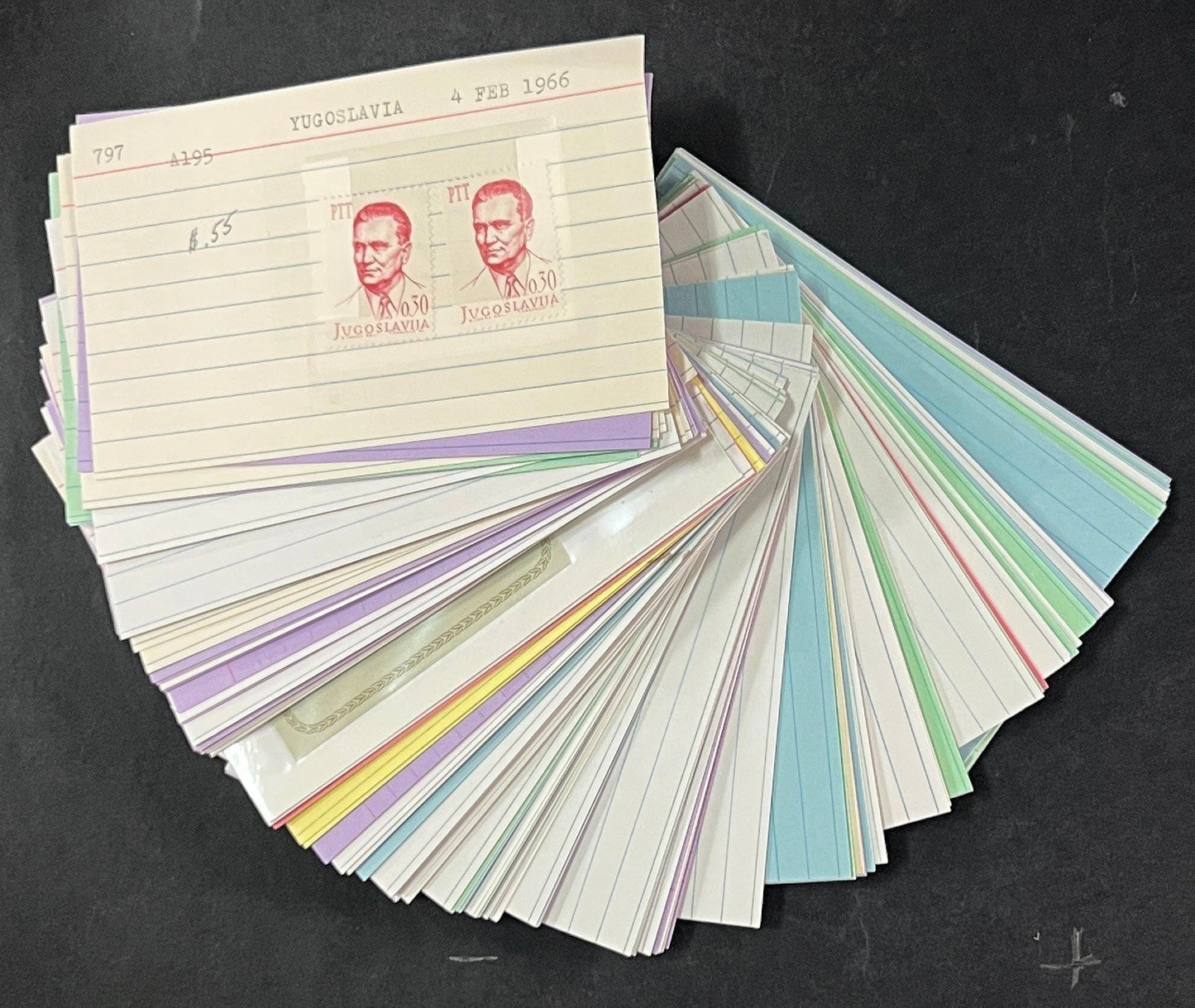 Yugoslavia Stamp Collection Dealer Cards $584 CV Mint & Used ZAYIX