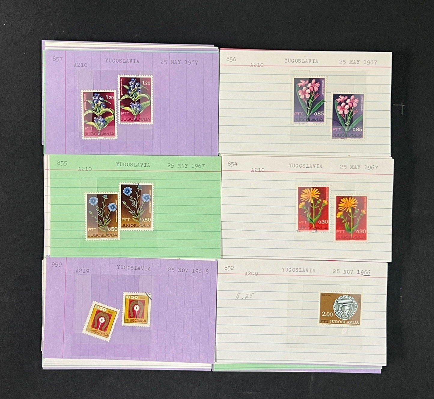 Yugoslavia Stamp Collection Dealer Cards $584 CV Mint & Used ZAYIX