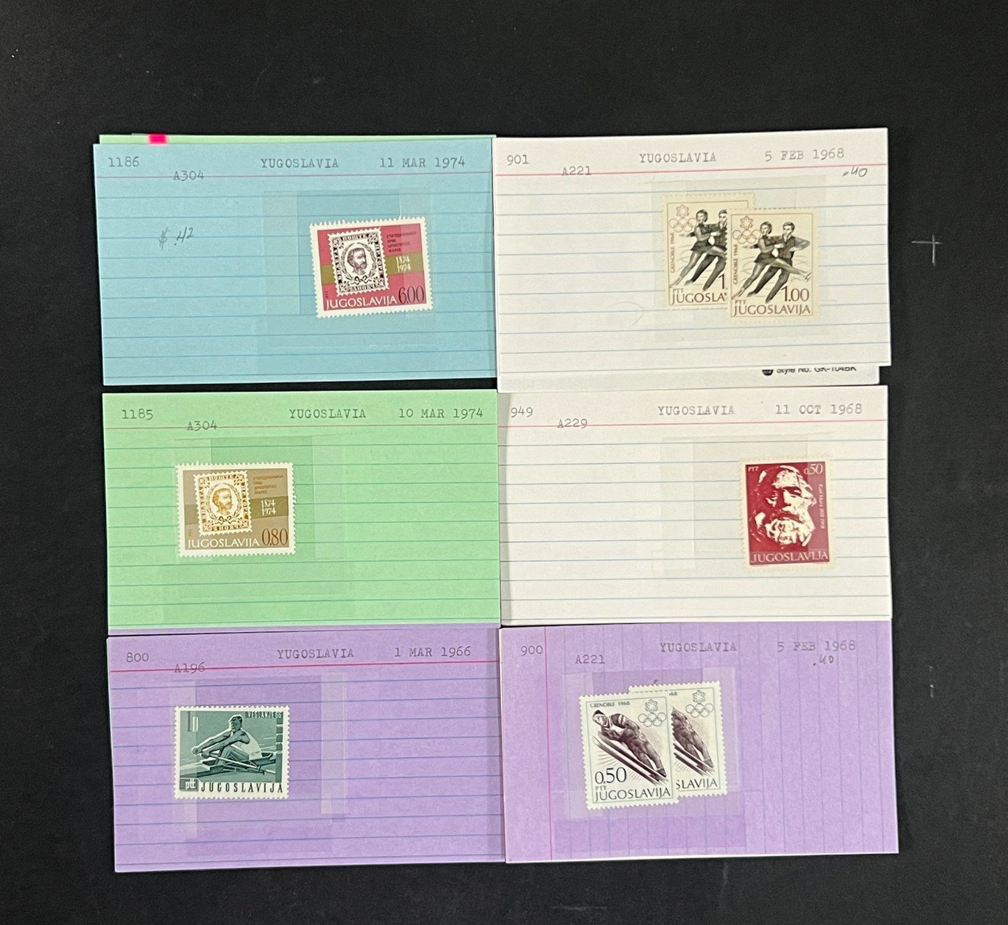 Yugoslavia Stamp Collection Dealer Cards $584 CV Mint & Used ZAYIX