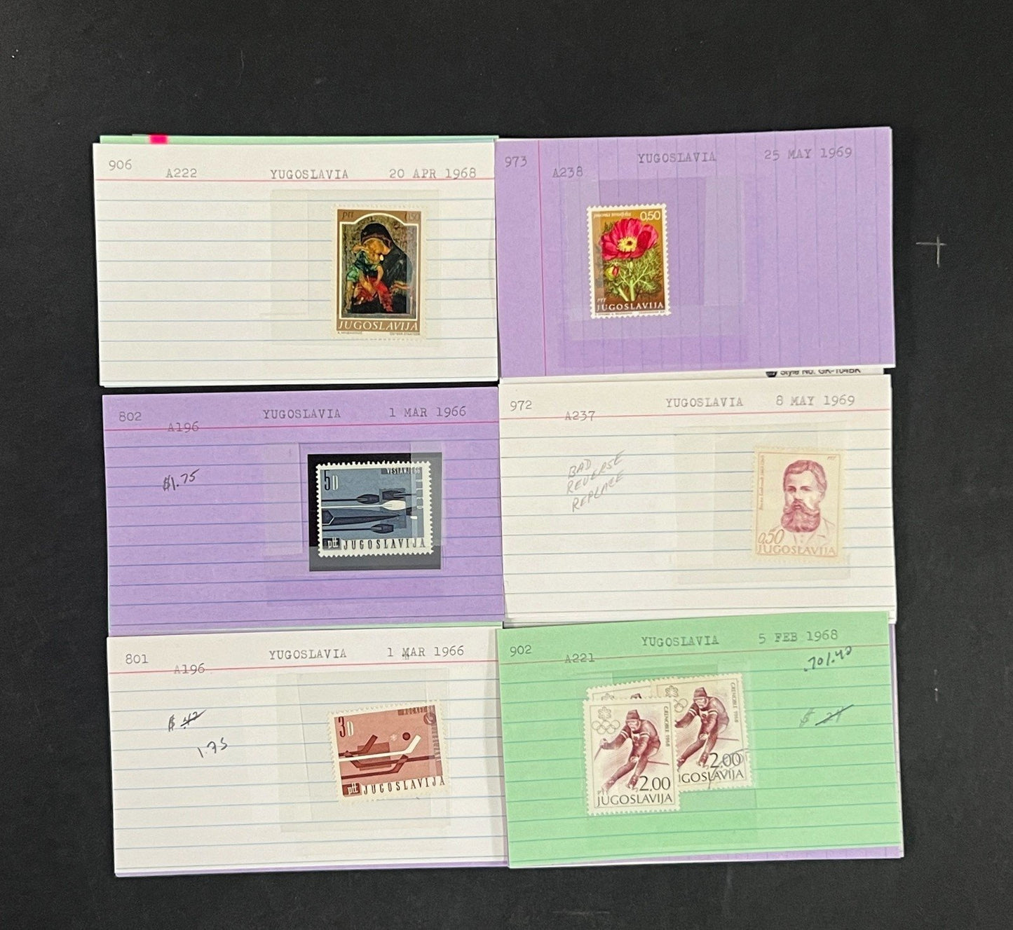 Yugoslavia Stamp Collection Dealer Cards $584 CV Mint & Used ZAYIX