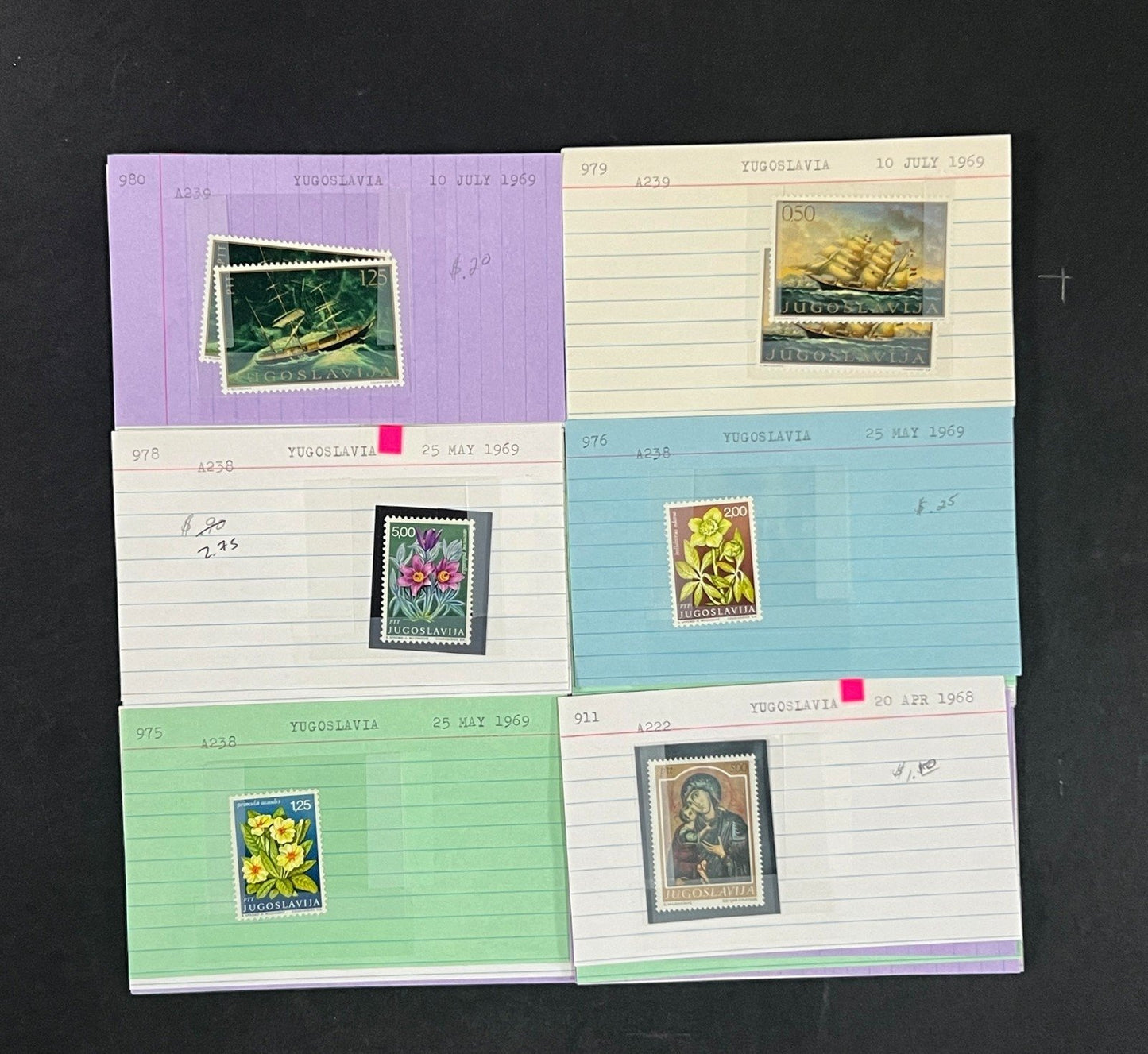 Yugoslavia Stamp Collection Dealer Cards $584 CV Mint & Used ZAYIX