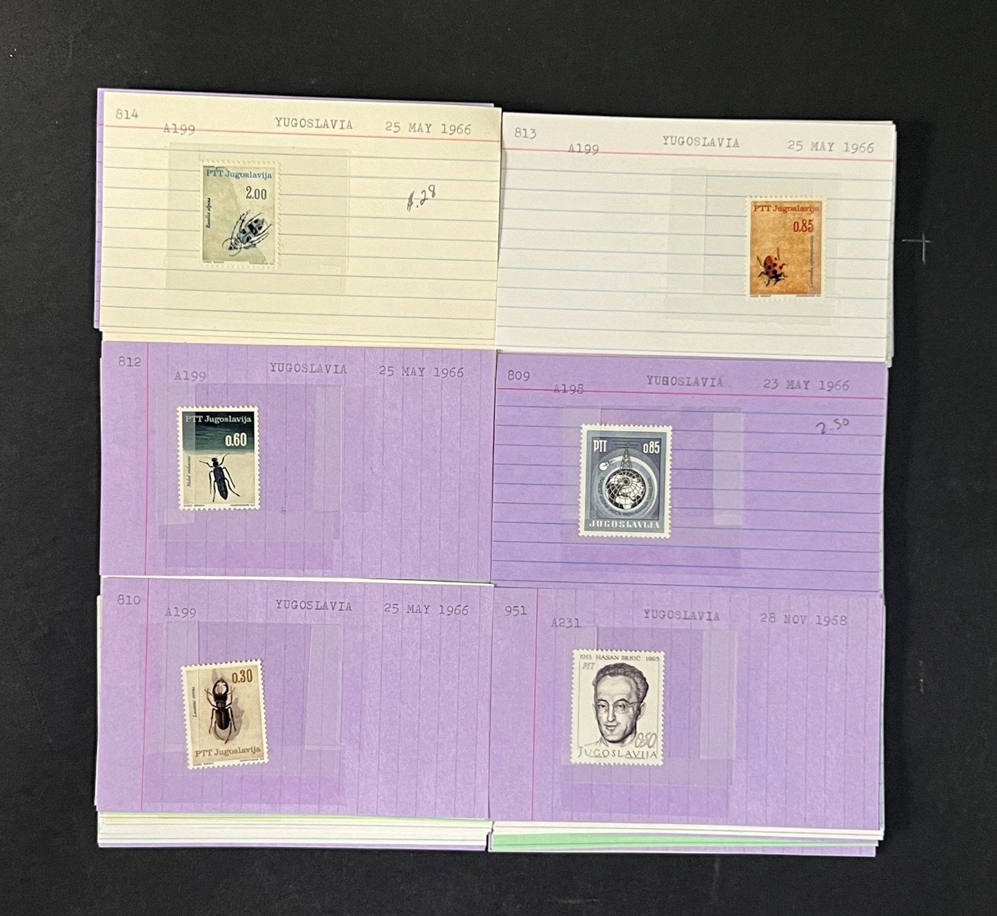 Yugoslavia Stamp Collection Dealer Cards $584 CV Mint & Used ZAYIX