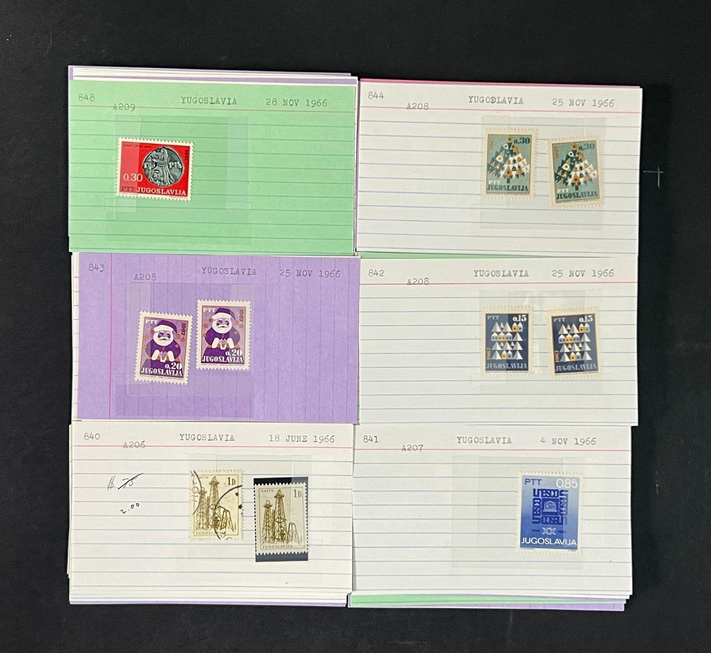 Yugoslavia Stamp Collection Dealer Cards $584 CV Mint & Used ZAYIX
